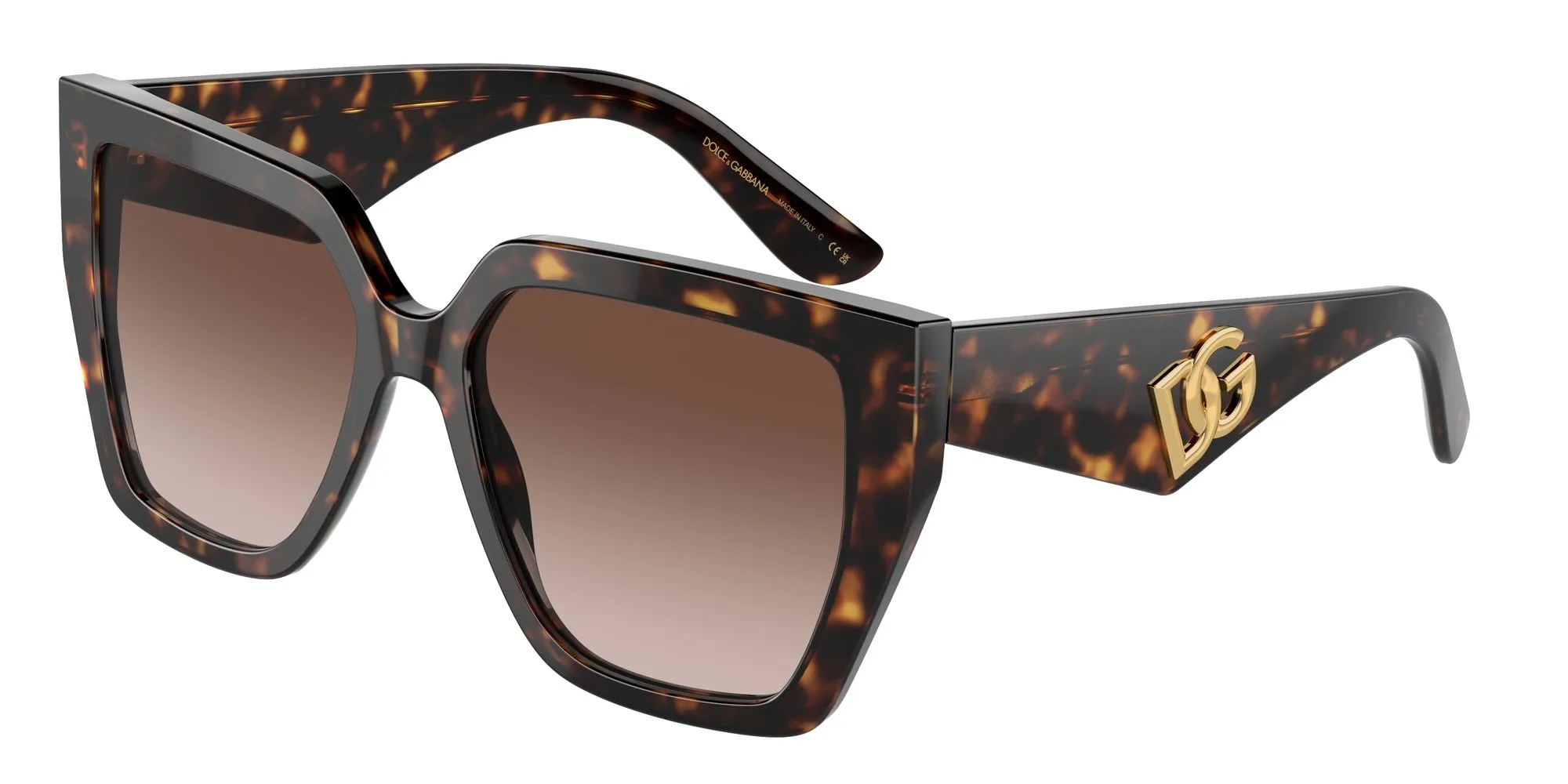Dolce & Gabbana DG4438 502/13 Occhiali da sole Acetato Tartaruga Marrone Squadrata Normale Sfumato - immagine 1