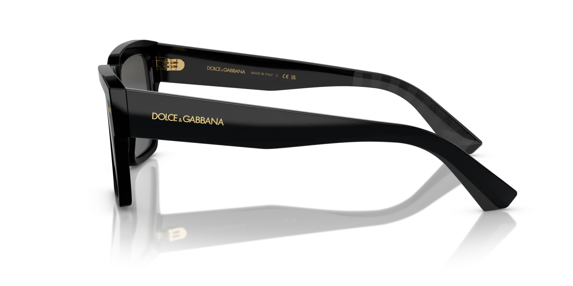 Dolce & Gabbana DG4431 501/87 Occhiali da sole Acetato Nero Grigio Squadrata Normale - immagine 4