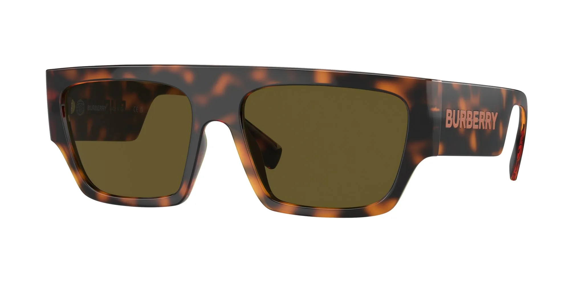 Burberry BE4397U MICAH 300273 Occhiali da sole Iniettato Marrone Marrone Squadrata Normale - immagine 1