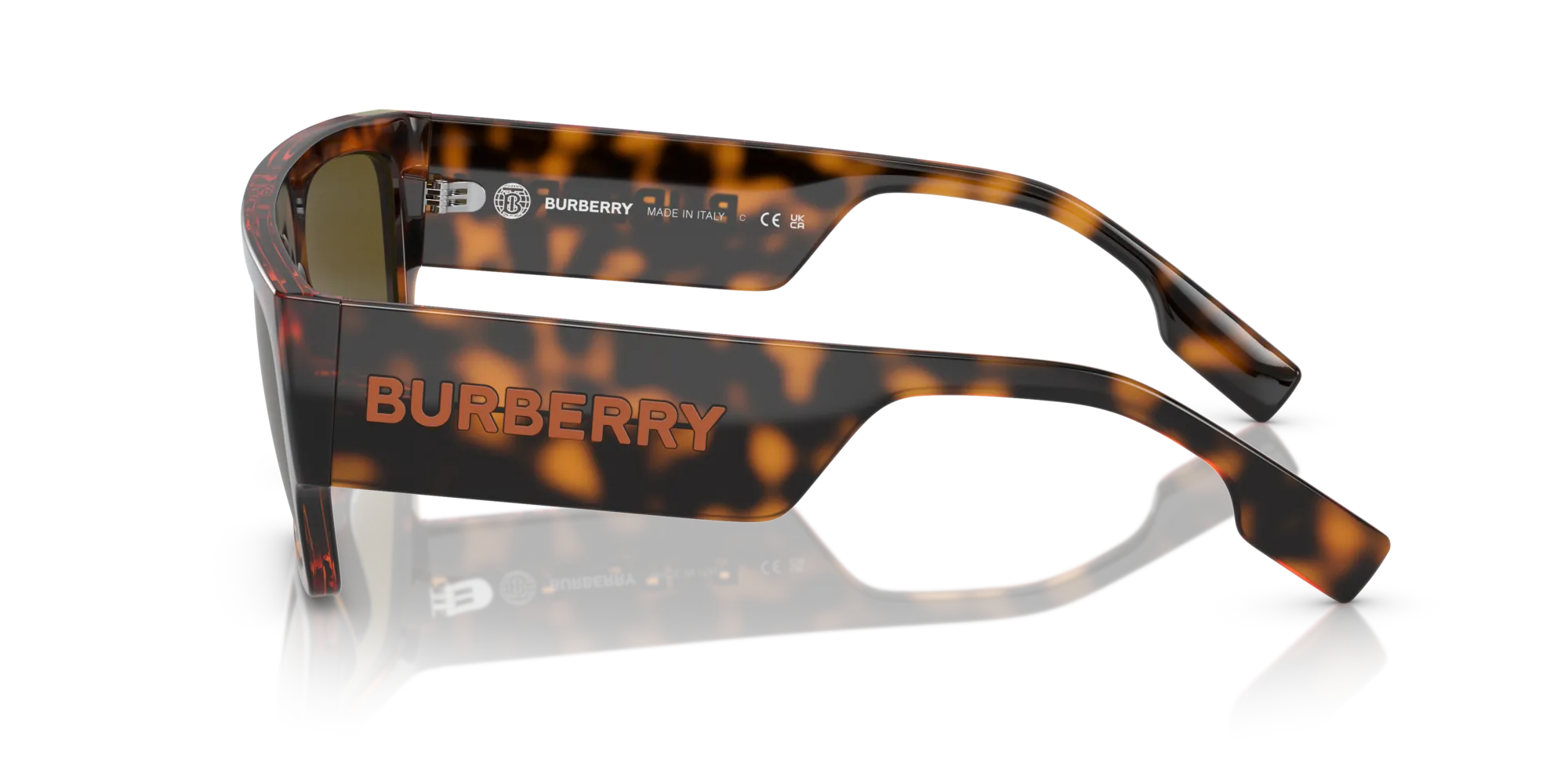 Burberry BE4397U MICAH 300273 Occhiali da sole Iniettato Marrone Marrone Squadrata Normale - immagine 4