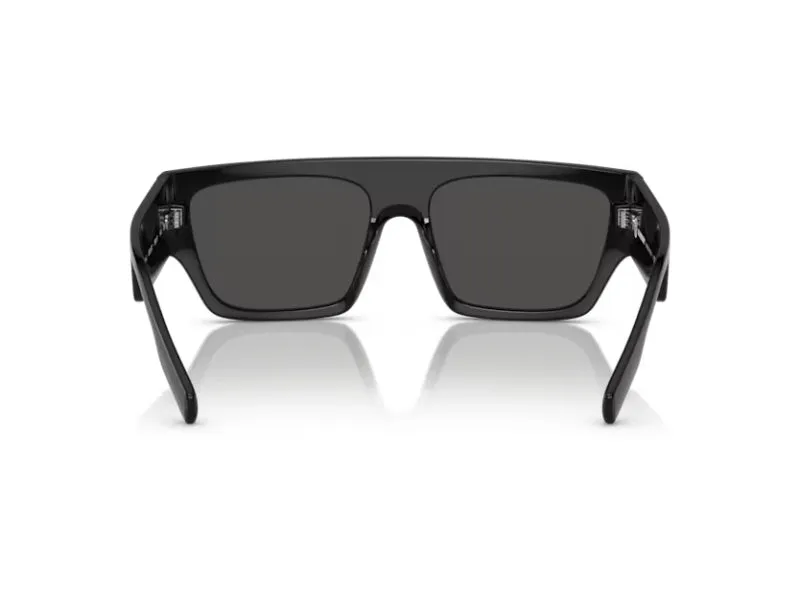 Burberry BE4397U MICAH 300187 Occhiali da sole Iniettato Nero Grigio Squadrata Normale - immagine 3
