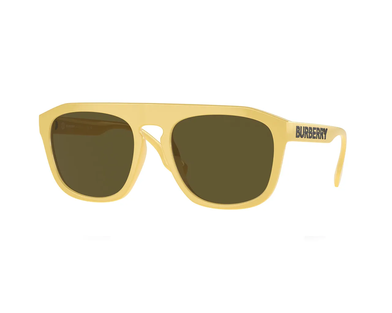 Burberry BE4396U WREN 407073 Occhiali da sole Iniettato Giallo Marrone Squadrata Normale - immagine 1