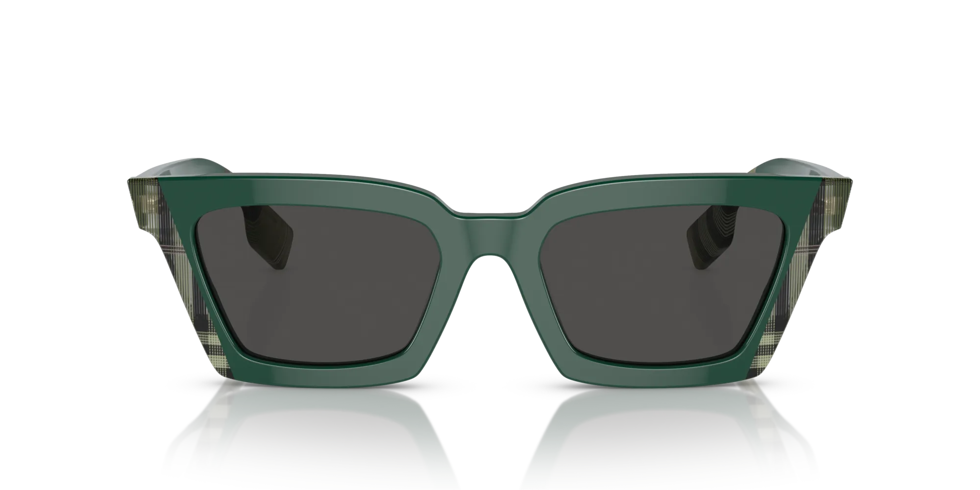 Burberry BE4392U BRIAR 405687 Occhiali da sole Acetato Verde Grigio Squadrata Normale - immagine 3