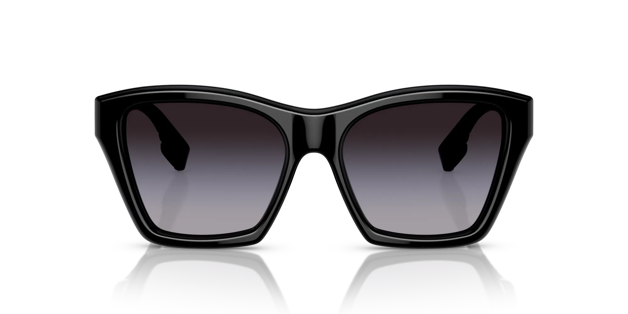 Burberry BE4391 ARDEN 30018G Occhiali da sole Acetato Nero Grigio Squadrata Normale Sfumato - immagine 3