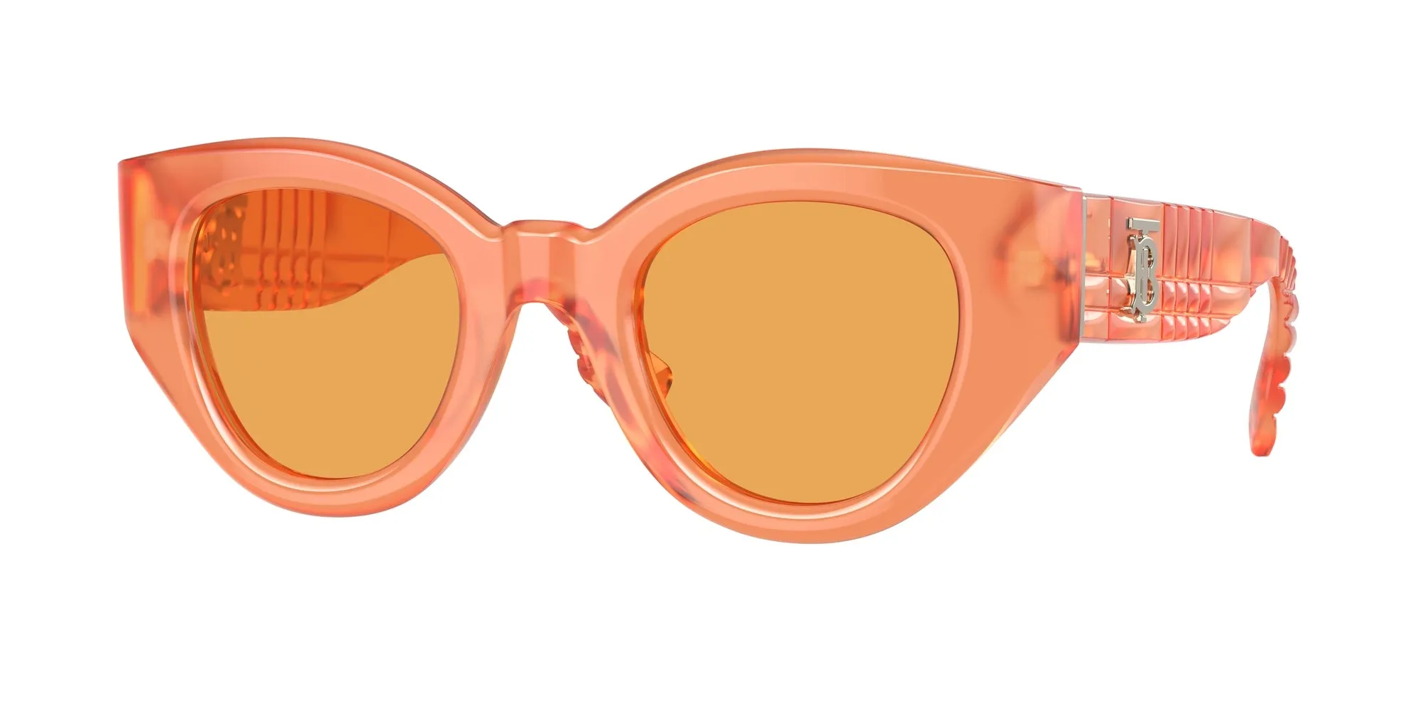 Burberry BE4390 MEADOW 4068/7 Occhiali da sole Acetato Arancione Arancione Pantos Normale - immagine 1
