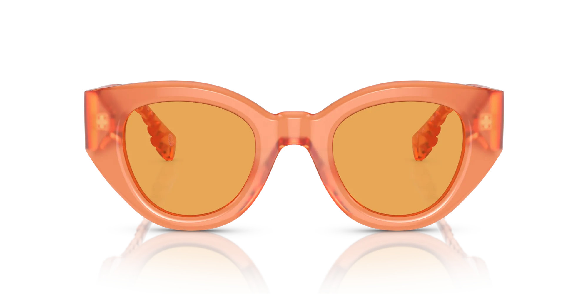 Burberry BE4390 MEADOW 4068/7 Occhiali da sole Acetato Arancione Arancione Pantos Normale - immagine 3