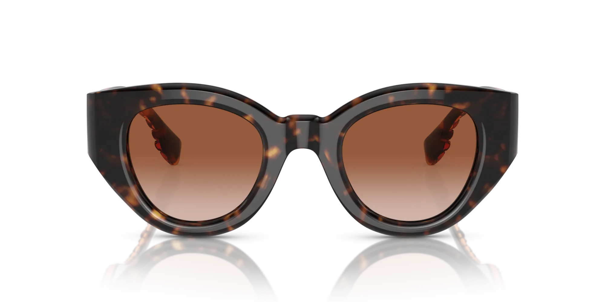 Burberry BE4390 MEADOW 300213 Occhiali da sole Acetato Marrone Marrone Pantos Normale Sfumato - immagine 3