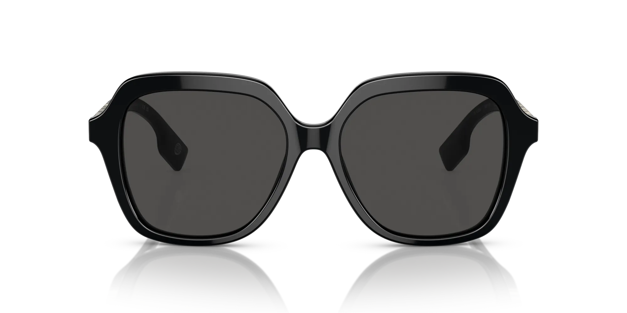 Burberry BE4389 JONI 300187 Occhiali da sole Acetato Nero Grigio Squadrata Normale - immagine 3