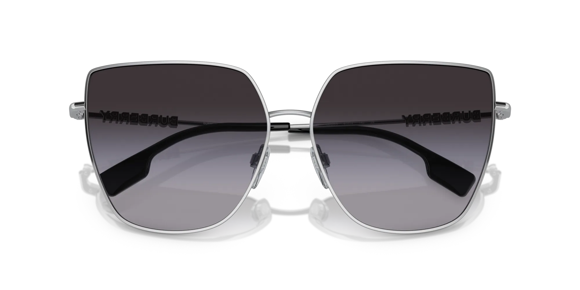 Burberry BE3143 ALEXIS 10058G Occhiali da sole Acciaio Argento Grigio Geometrica Normale Sfumato - immagine 2