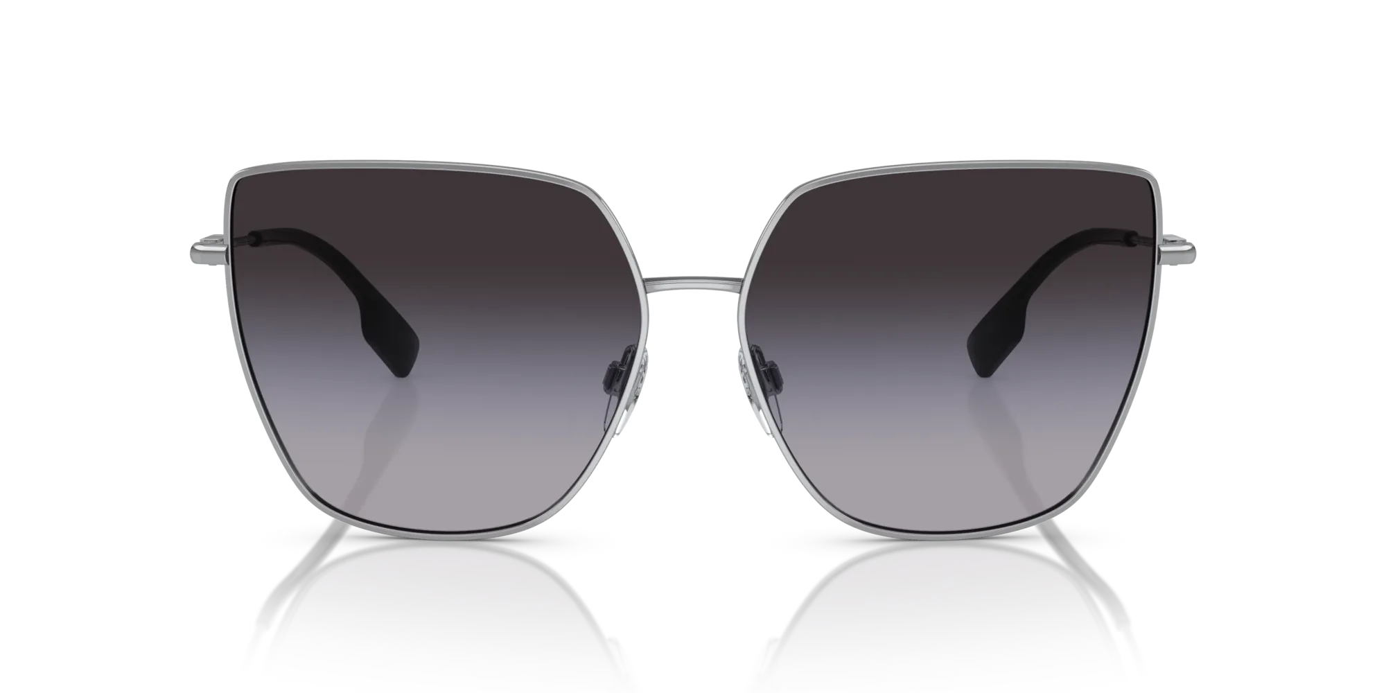 Burberry BE3143 ALEXIS 10058G Occhiali da sole Acciaio Argento Grigio Geometrica Normale Sfumato - immagine 3