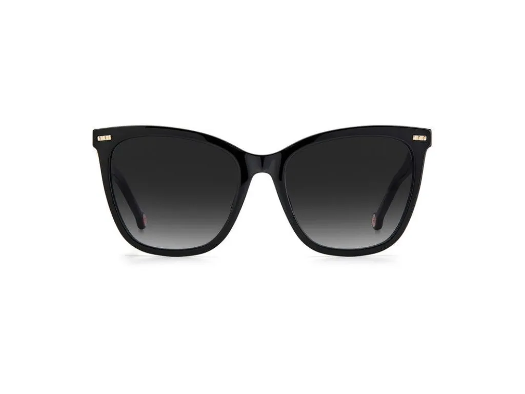 Carolina Herrera CH 0044/S 3H2/9O Occhiali da sole Plastica Nero / Rosa Grigio Squadrata Sfumato - immagine 3