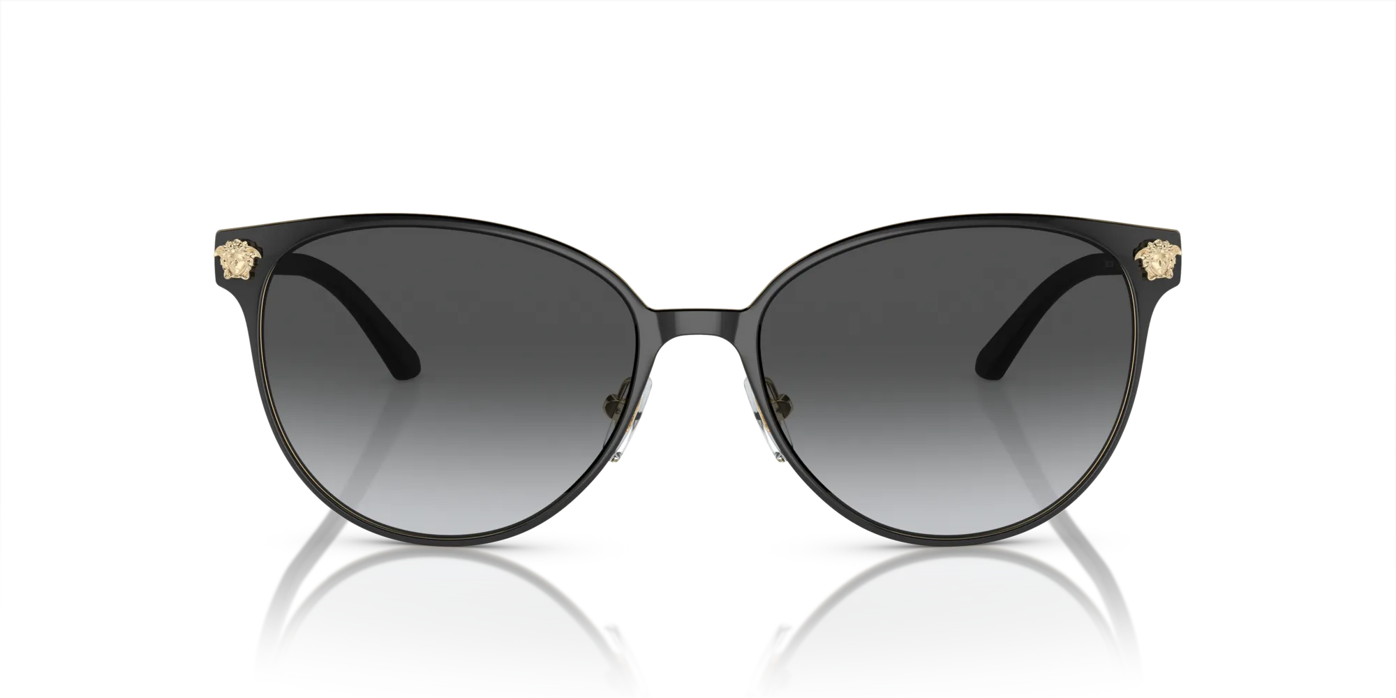 Versace VE2168 1377T3 Occhiali da sole Metallo Nero Grigio Pantos Polarizzata Sfumato - immagine 3