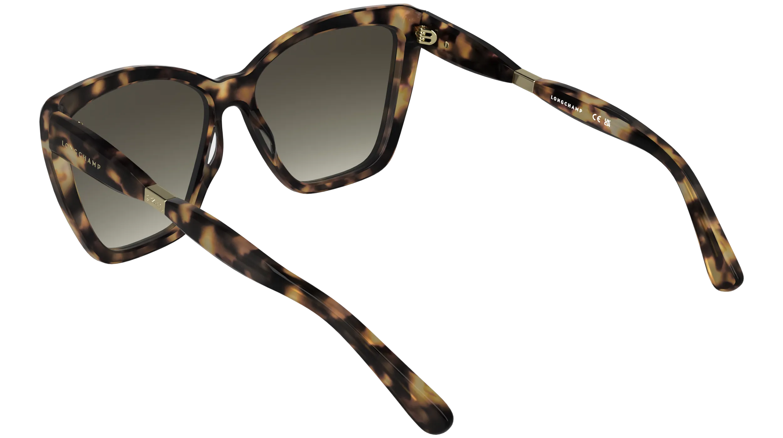 LONGCHAMP LO803S 251 Occhiali da sole Acetato Havana Farfalla Normale - immagine 4