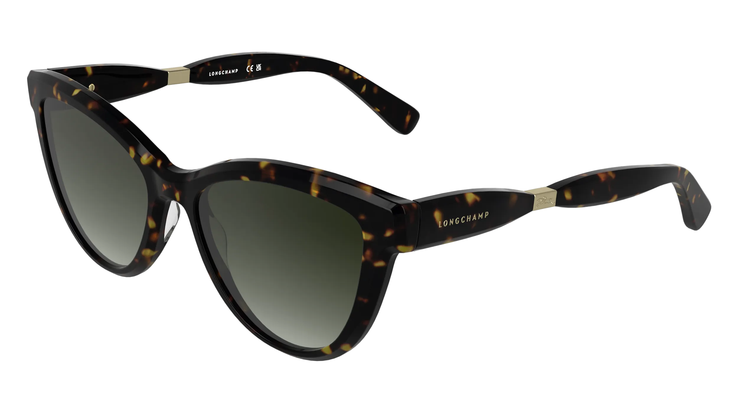 LONGCHAMP LO804S 242 Occhiali da sole Acetato Havana Marrone Cat Eye Normale - immagine 1