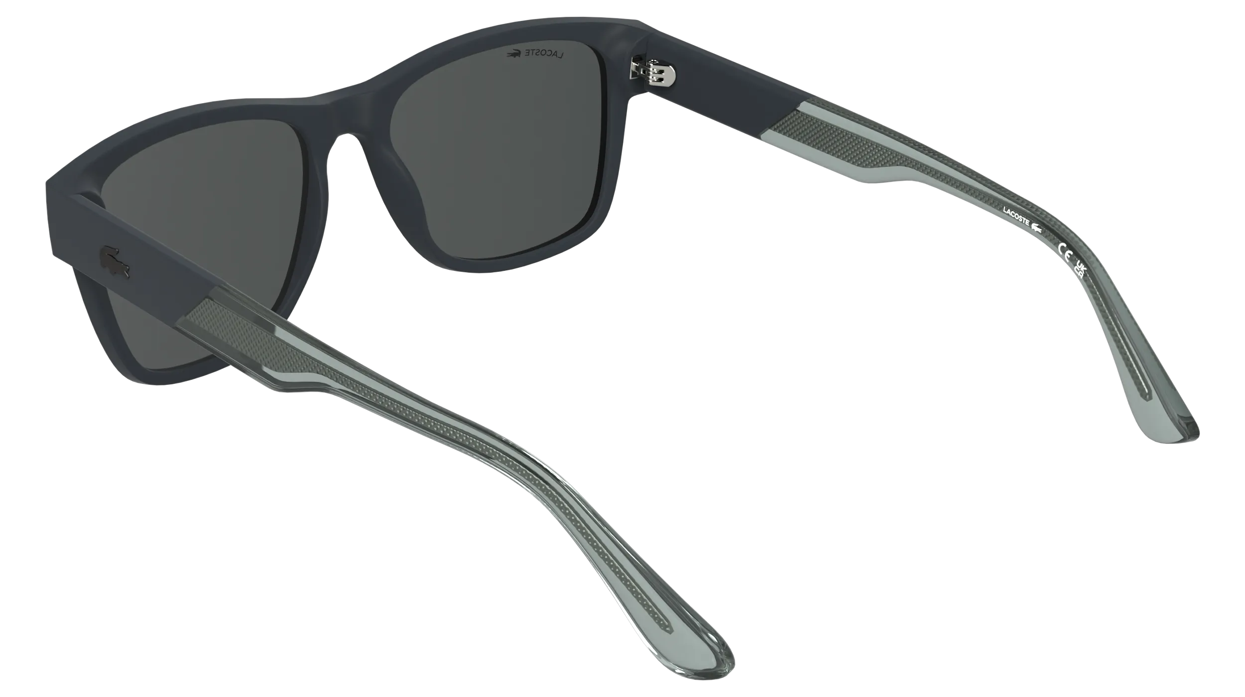 Lacoste L6084S 035 Occhiali da sole Bio-iniettato Grigio Fumo Squadrata Normale - immagine 4