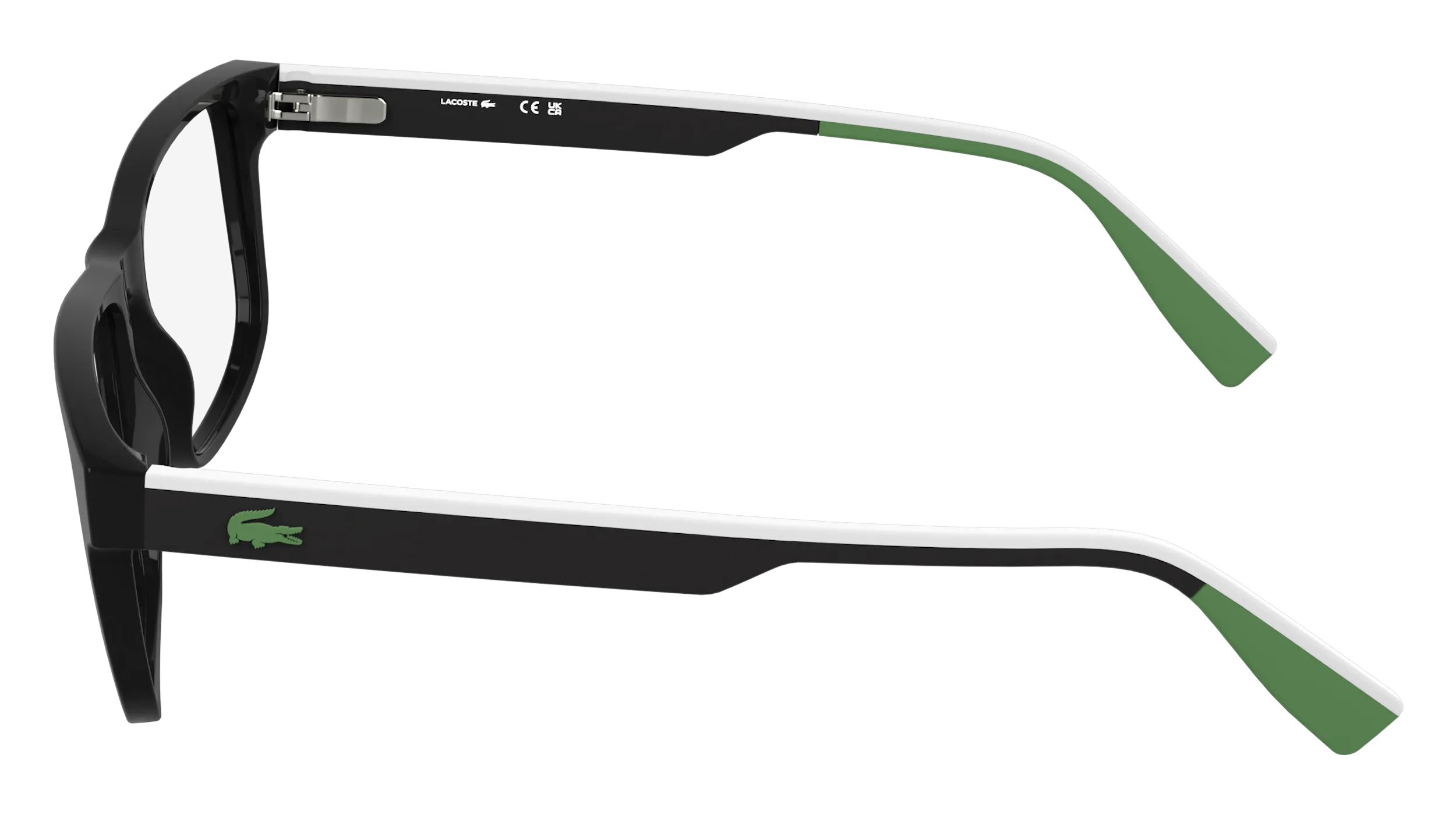 Lacoste L4011 001 Montature da vista Bio-iniettato Nero Squadrata Normale - immagine 3