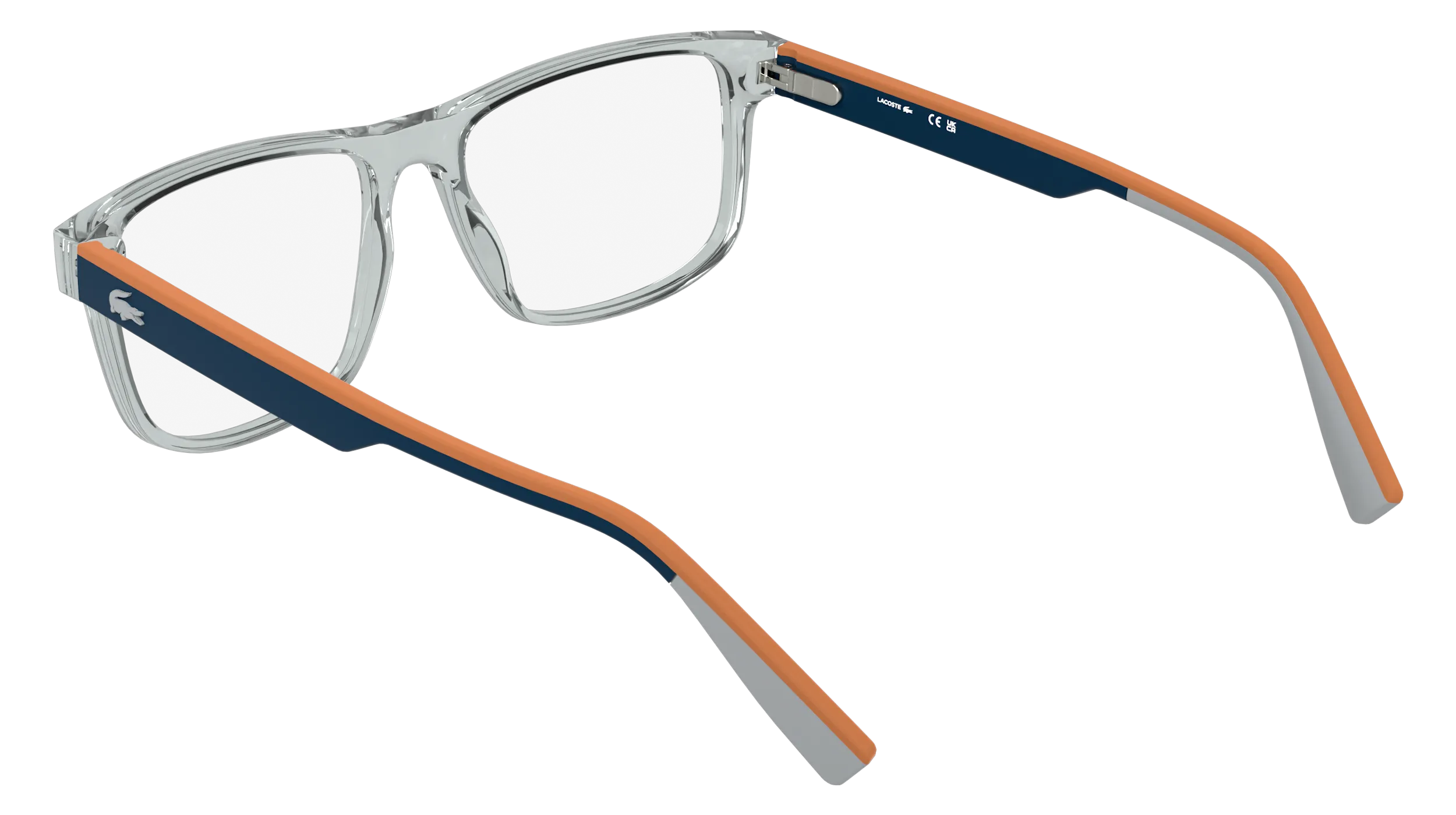 Lacoste L4011 035 Montature da vista Bio-iniettato Grigio Squadrata Normale - immagine 4