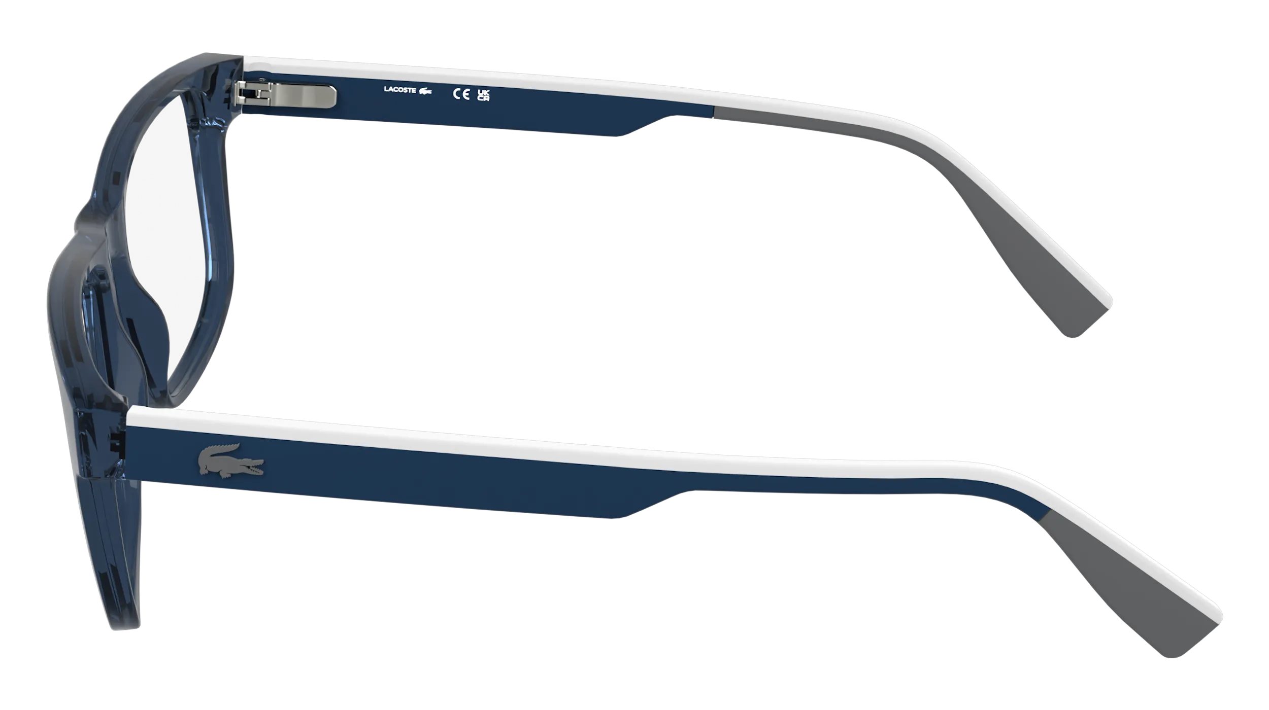 Lacoste L4011 410 Montature da vista Bio-iniettato Blu Squadrata Normale - immagine 3