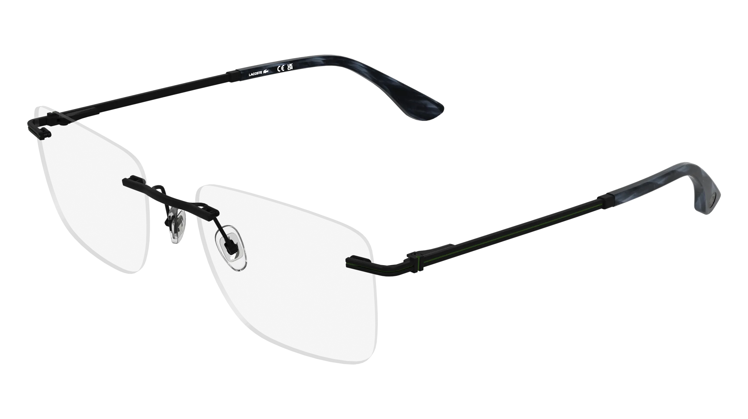 Lacoste L2324 002 Montature da vista Metallo Nero Squadrata Normale - immagine 1