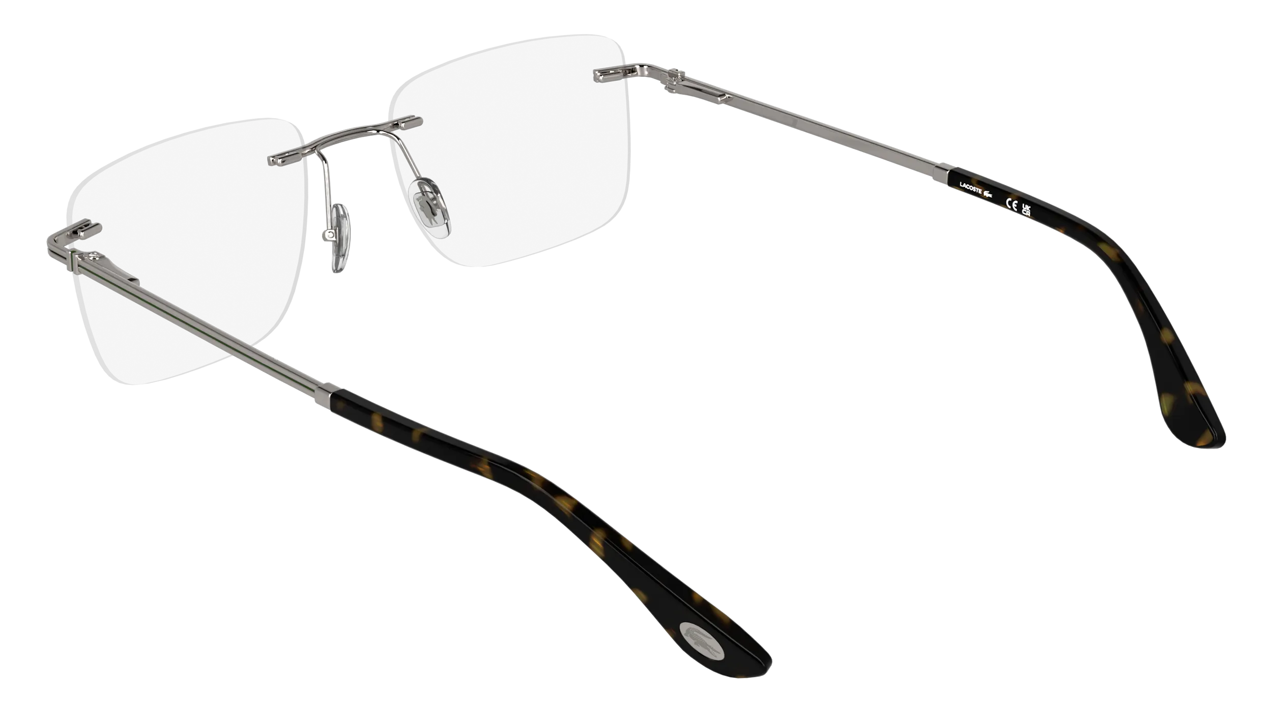 Lacoste L2324 033 Montature da vista Metallo Canna di fucile Squadrata Normale - immagine 4