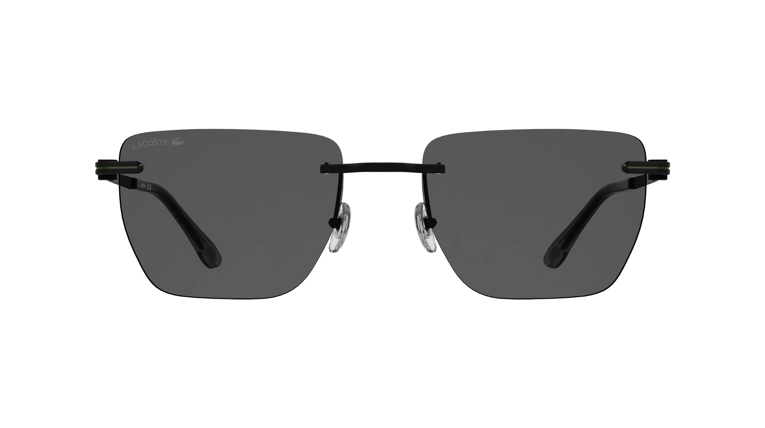 Lacoste L282S 002 Occhiali da sole Metallo Nero Grigio Squadrata Normale - immagine 2