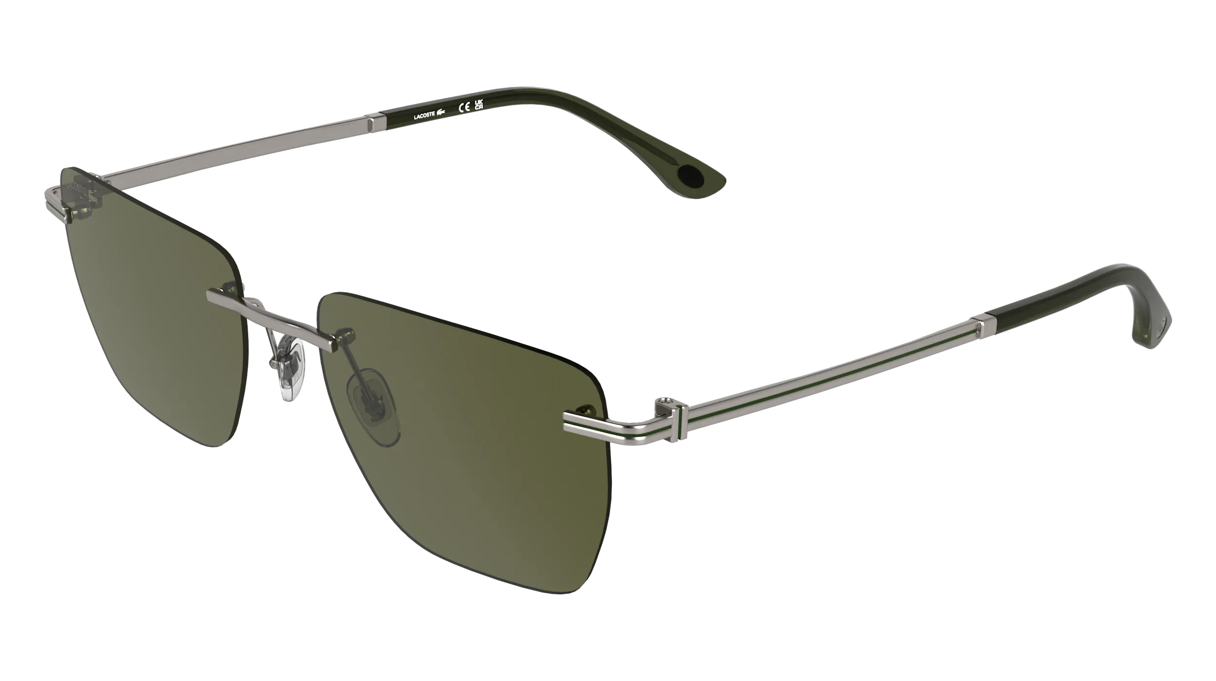Lacoste L282S 033 Occhiali da sole Metallo Squadrata Normale - immagine 1