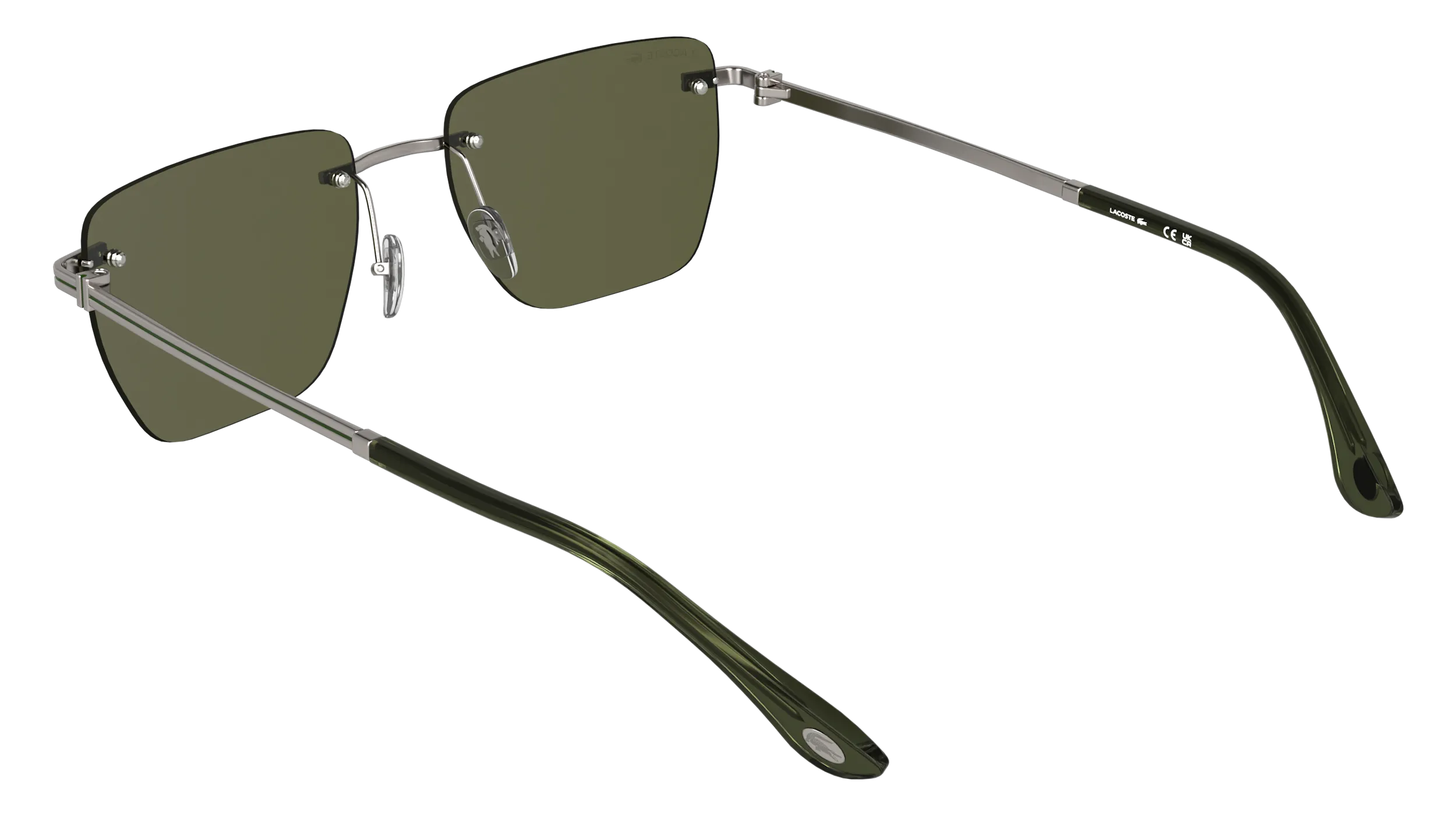 Lacoste L282S 033 Occhiali da sole Metallo Squadrata Normale - immagine 4