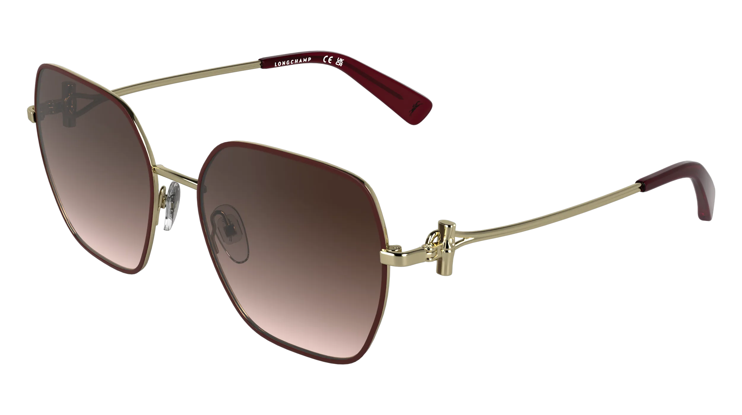 LONGCHAMP LO190S 721 Occhiali da sole Metallo Viola Squadrata Normale - immagine 1