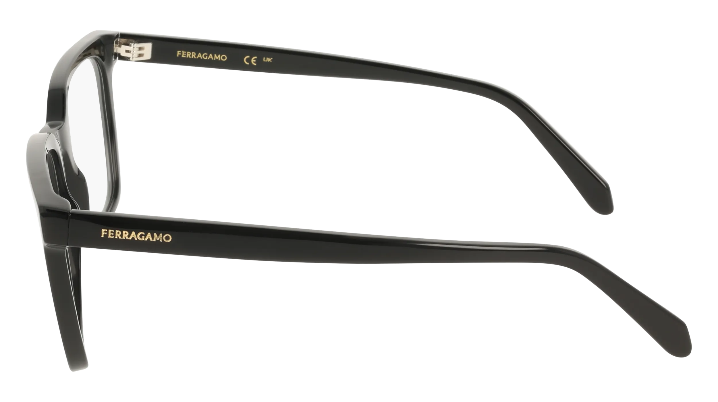 Ferragamo SF3067 001 Montature da vista Acetato Nero Squadrata Normale - immagine 3