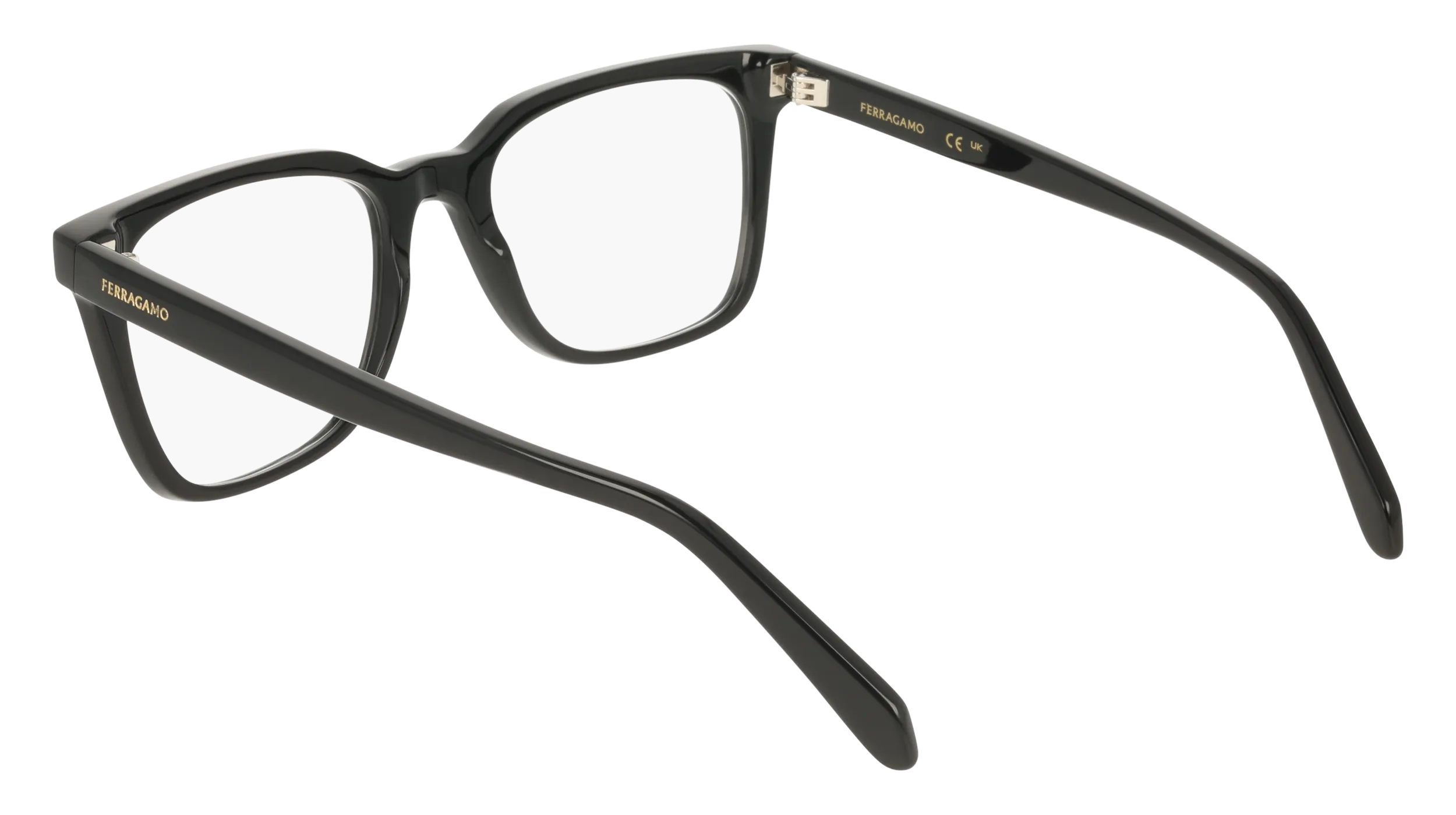 Ferragamo SF3067 001 Montature da vista Acetato Nero Squadrata Normale - immagine 4