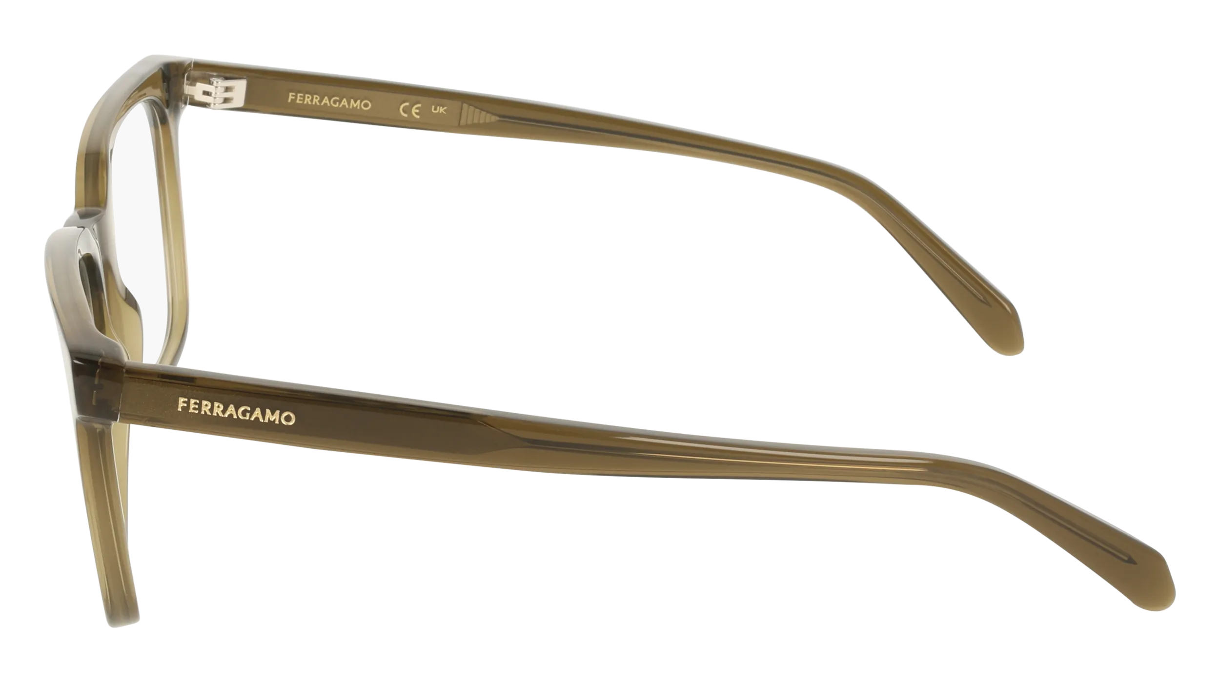 Ferragamo SF3067 320 Montature da vista Acetato Verde Squadrata Normale - immagine 3