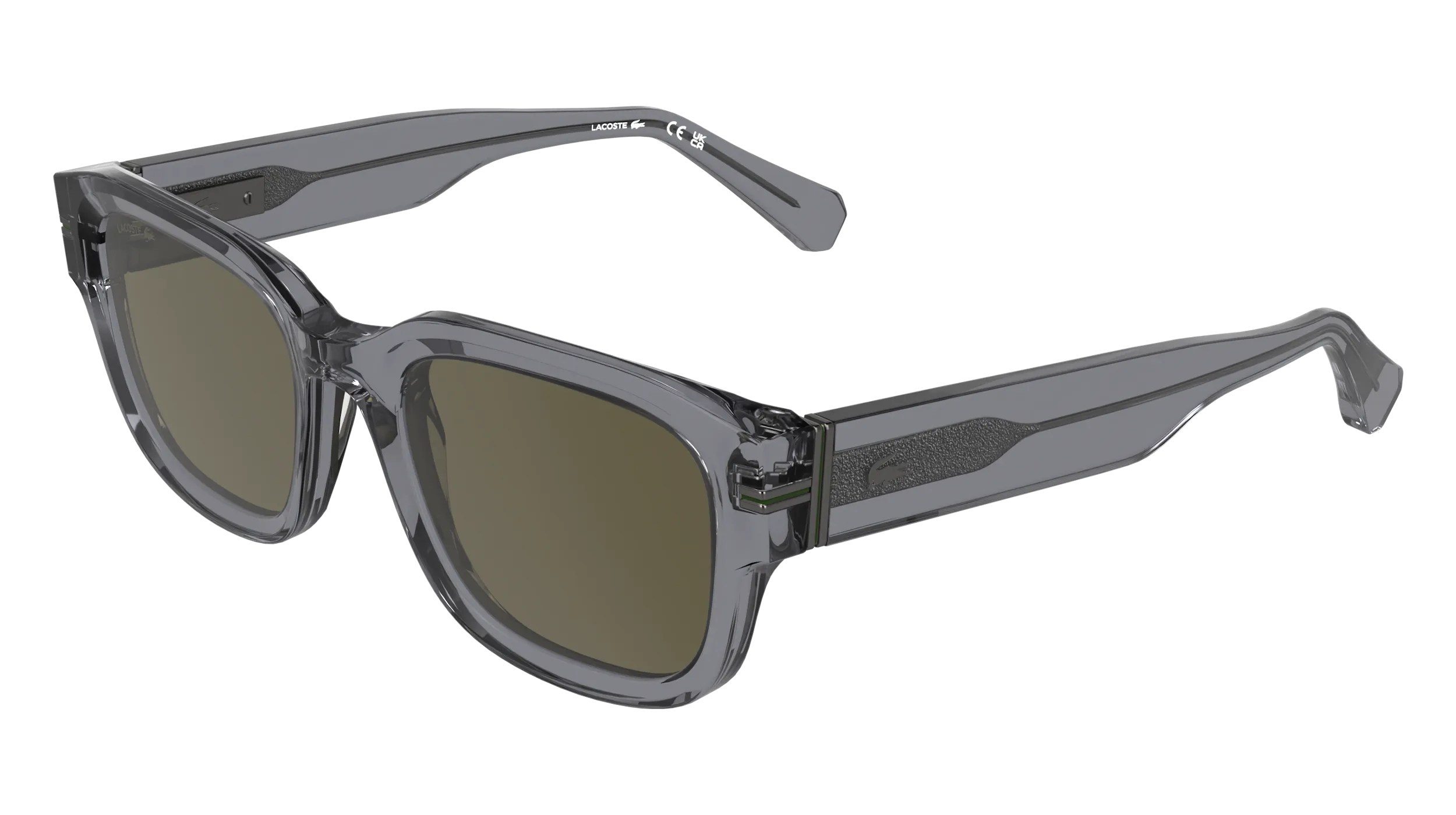 Lacoste L6093S 035 Occhiali da sole Acetato Grigio Marrone Squadrata Normale - immagine 1