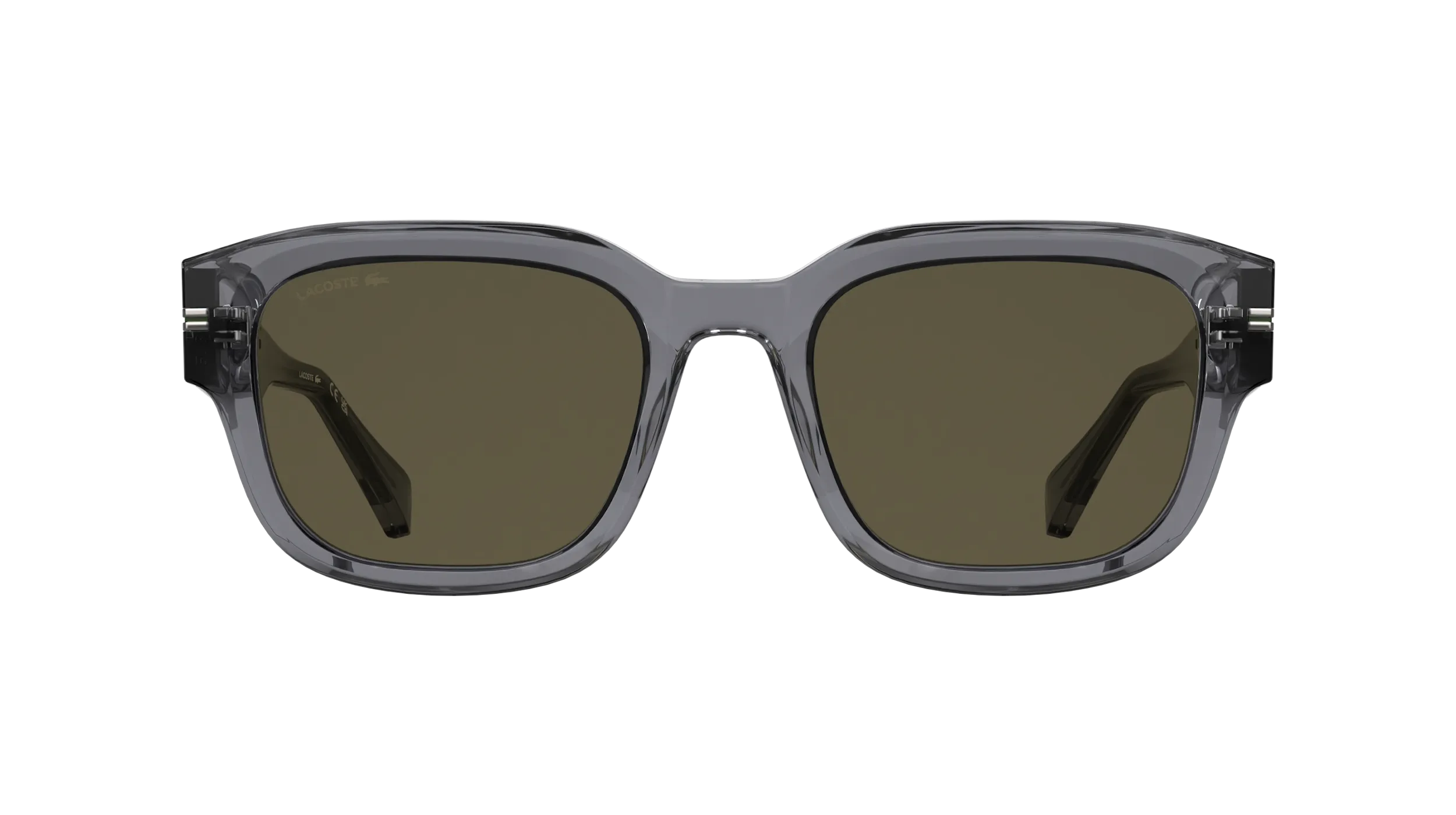 Lacoste L6093S 035 Occhiali da sole Acetato Grigio Marrone Squadrata Normale - immagine 2