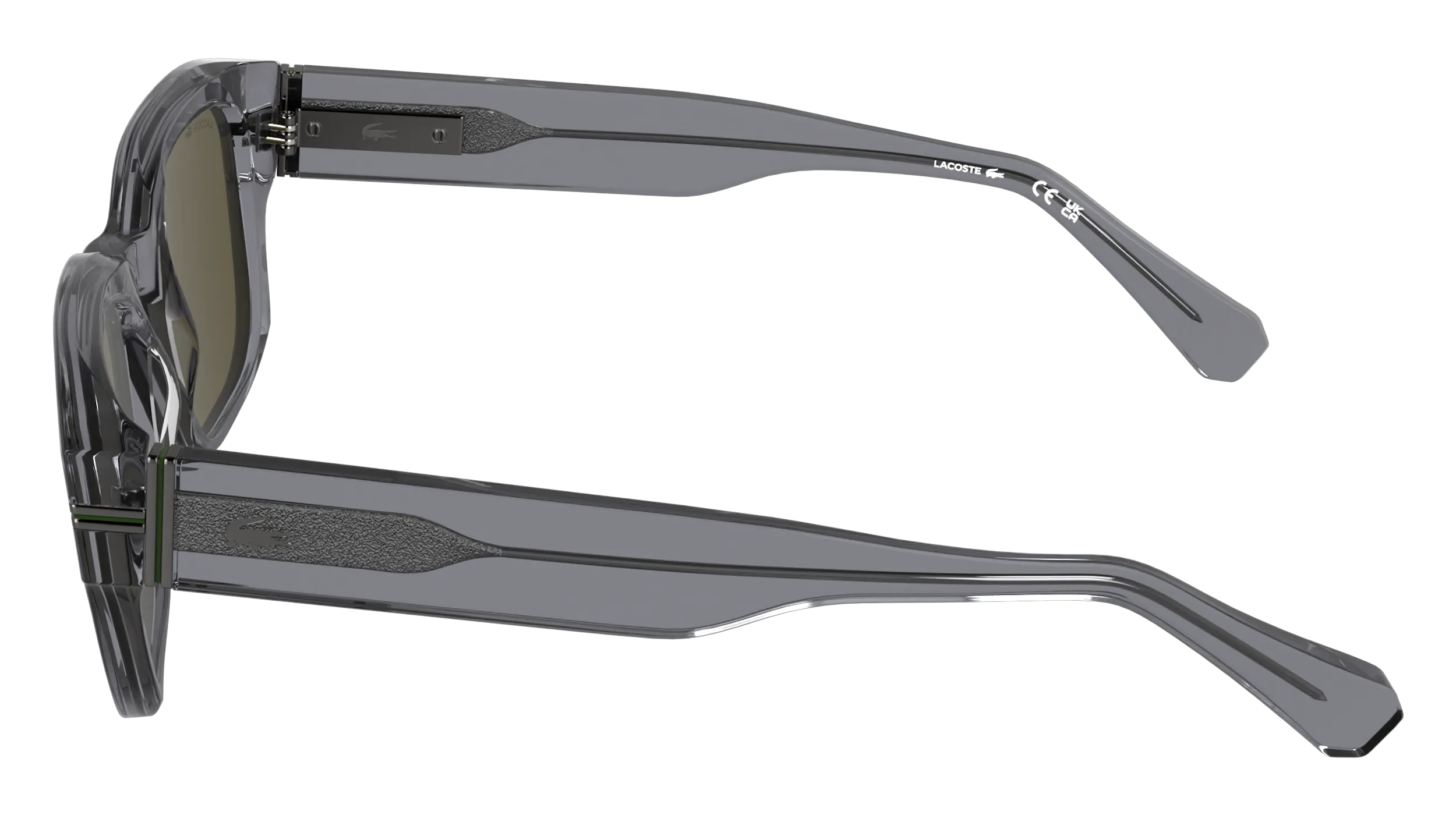 Lacoste L6093S 035 Occhiali da sole Acetato Grigio Marrone Squadrata Normale - immagine 3