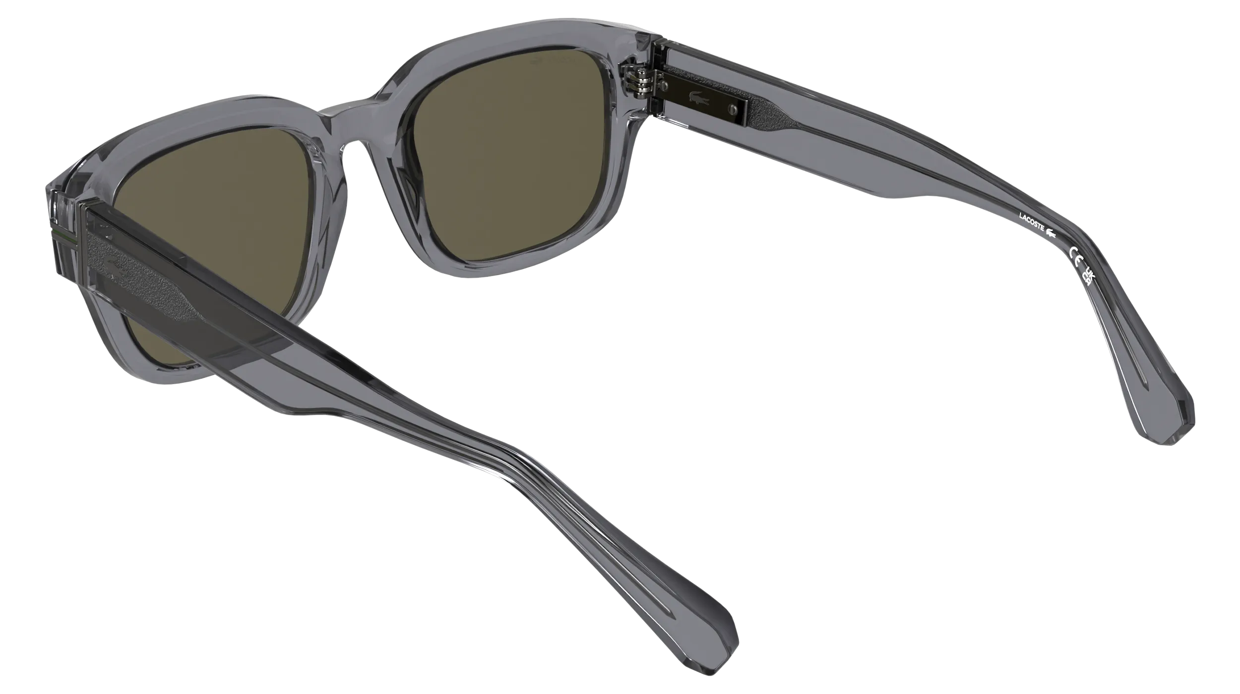 Lacoste L6093S 035 Occhiali da sole Acetato Grigio Marrone Squadrata Normale - immagine 4