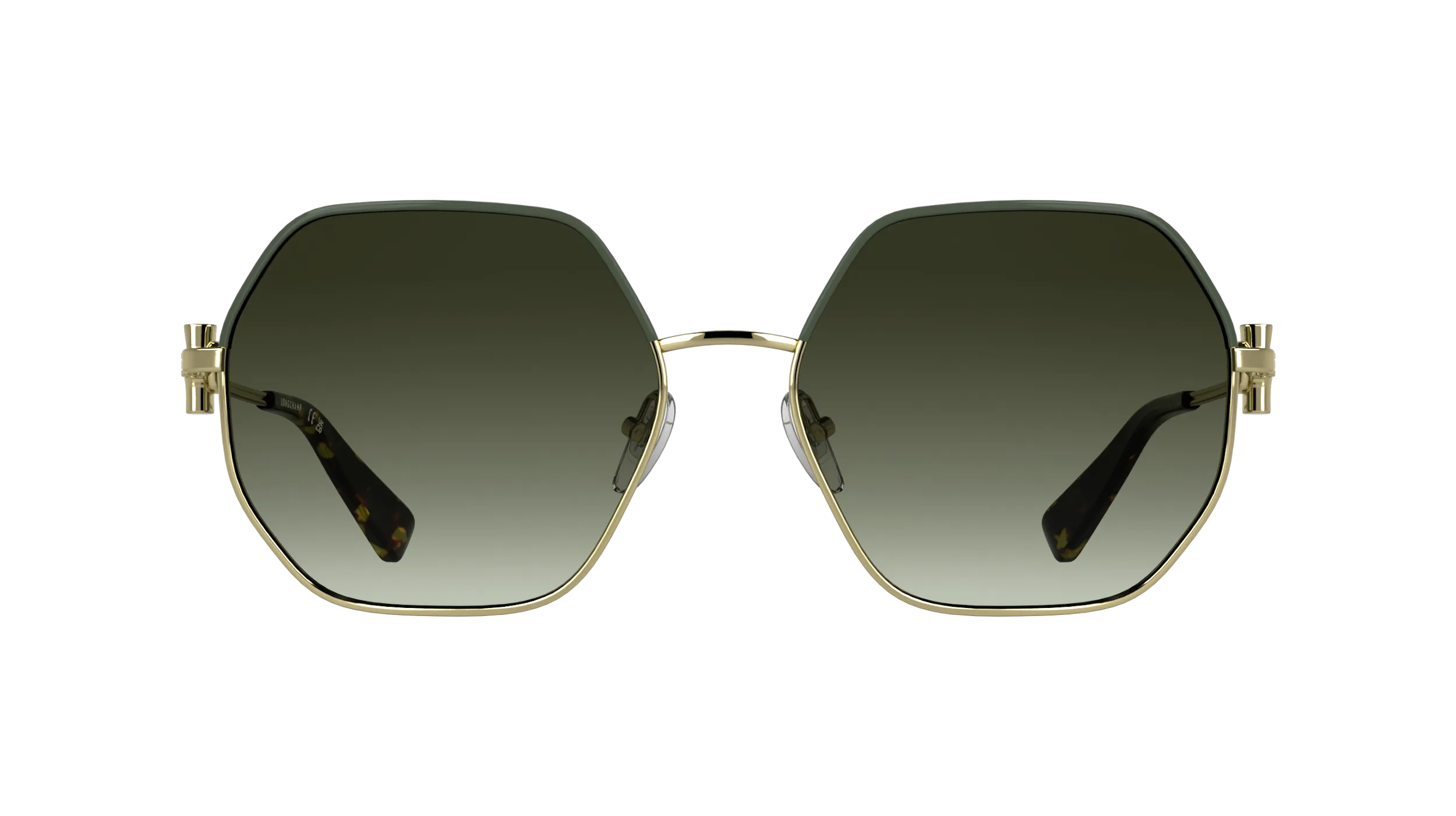 LONGCHAMP LO191S 708 Occhiali da sole Metallo Oro Marrone Squadrata Normale - immagine 2