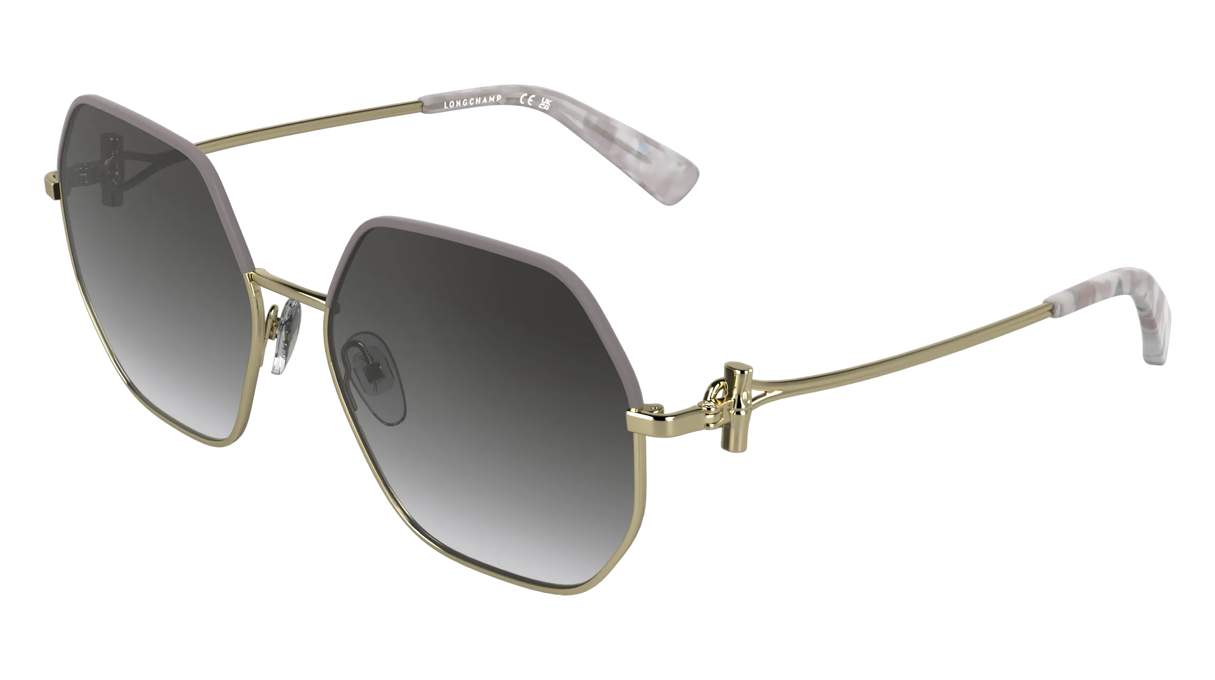 LONGCHAMP LO191S 723 Occhiali da sole Metallo Oro Squadrata Normale - immagine 1