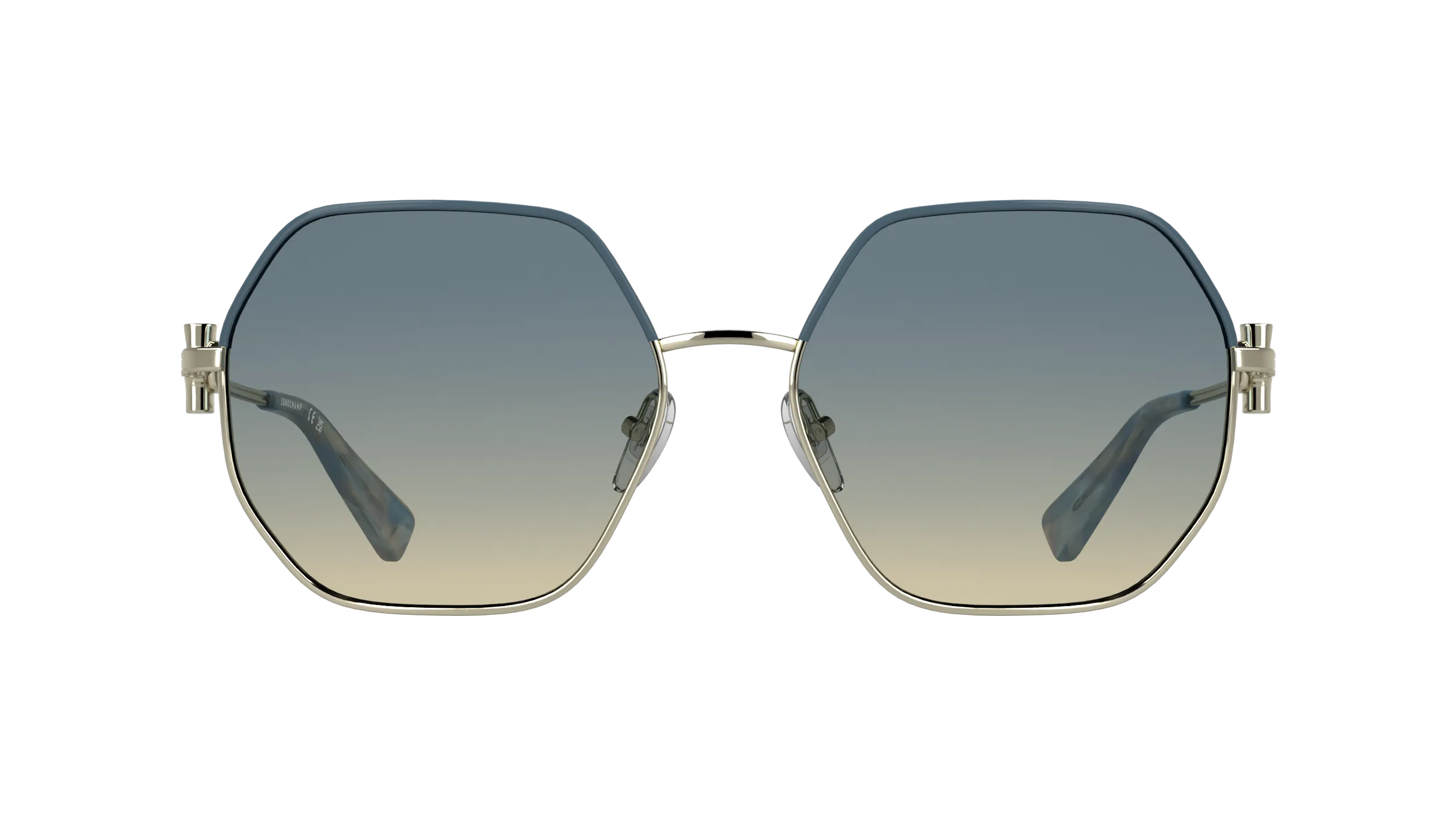 LONGCHAMP LO191S 729 Occhiali da sole Metallo Oro Squadrata Normale - immagine 2