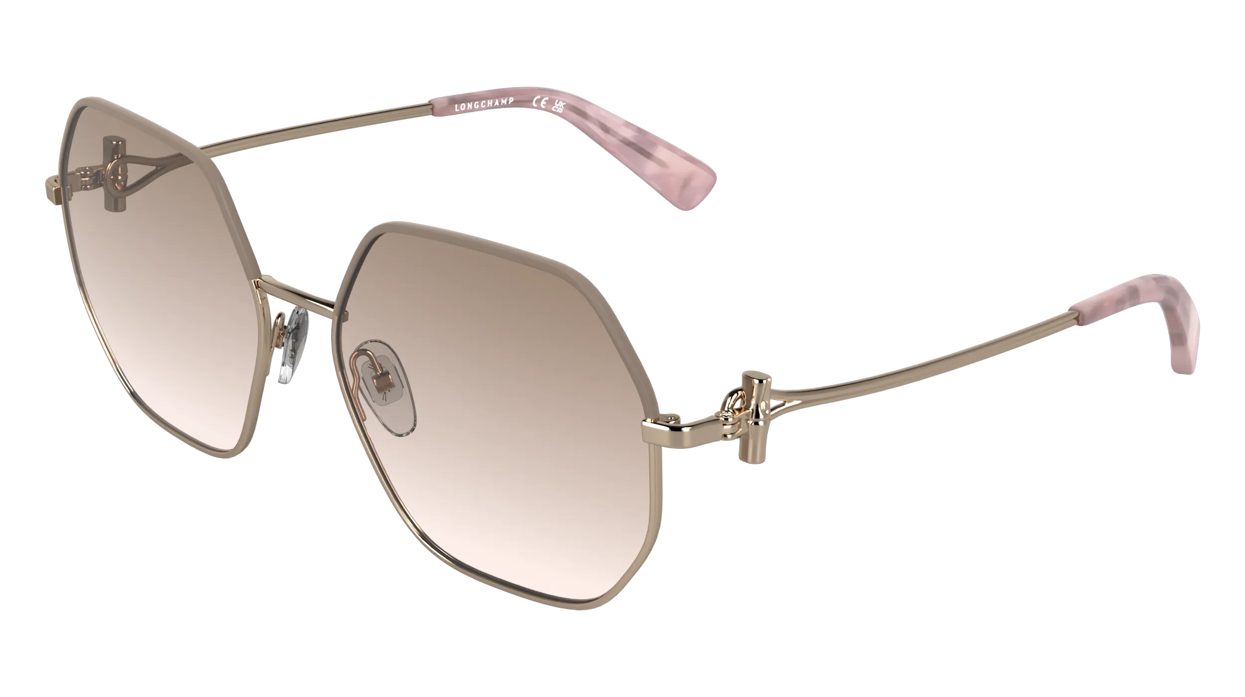LONGCHAMP LO191S 774 Occhiali da sole Metallo Marrone Squadrata Normale - immagine 1