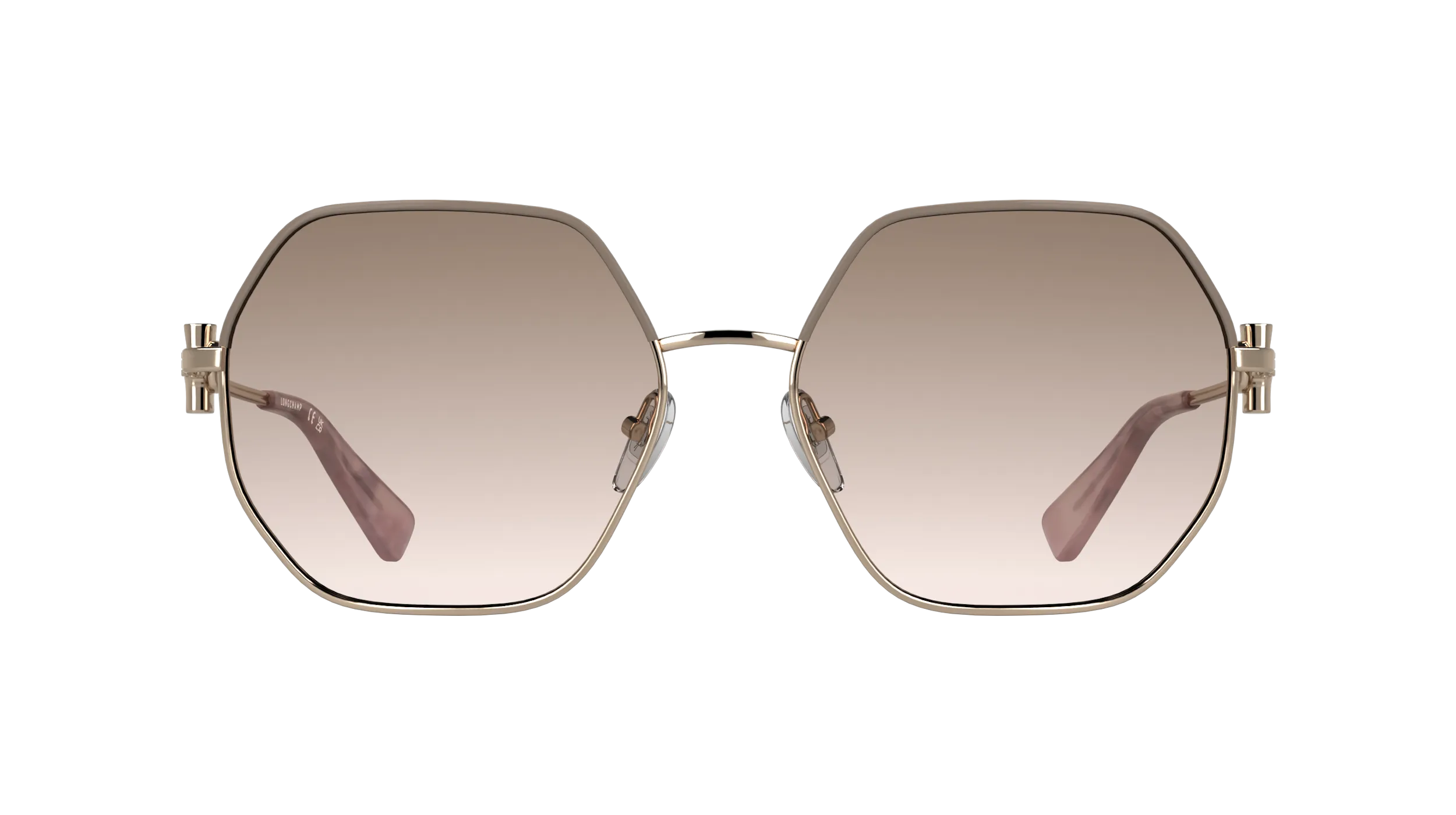 LONGCHAMP LO191S 774 Occhiali da sole Metallo Marrone Squadrata Normale - immagine 2
