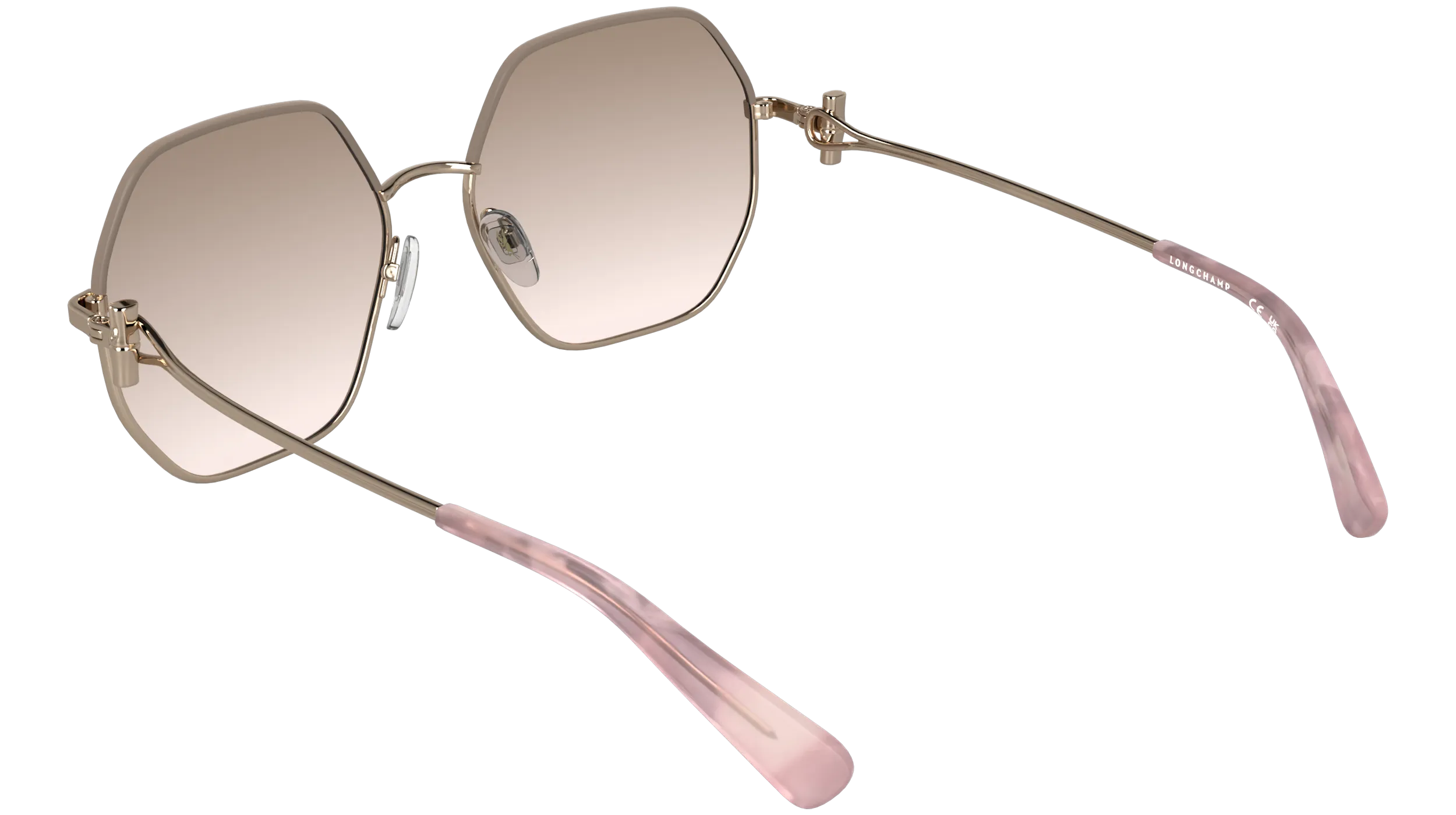 LONGCHAMP LO191S 774 Occhiali da sole Metallo Marrone Squadrata Normale - immagine 4