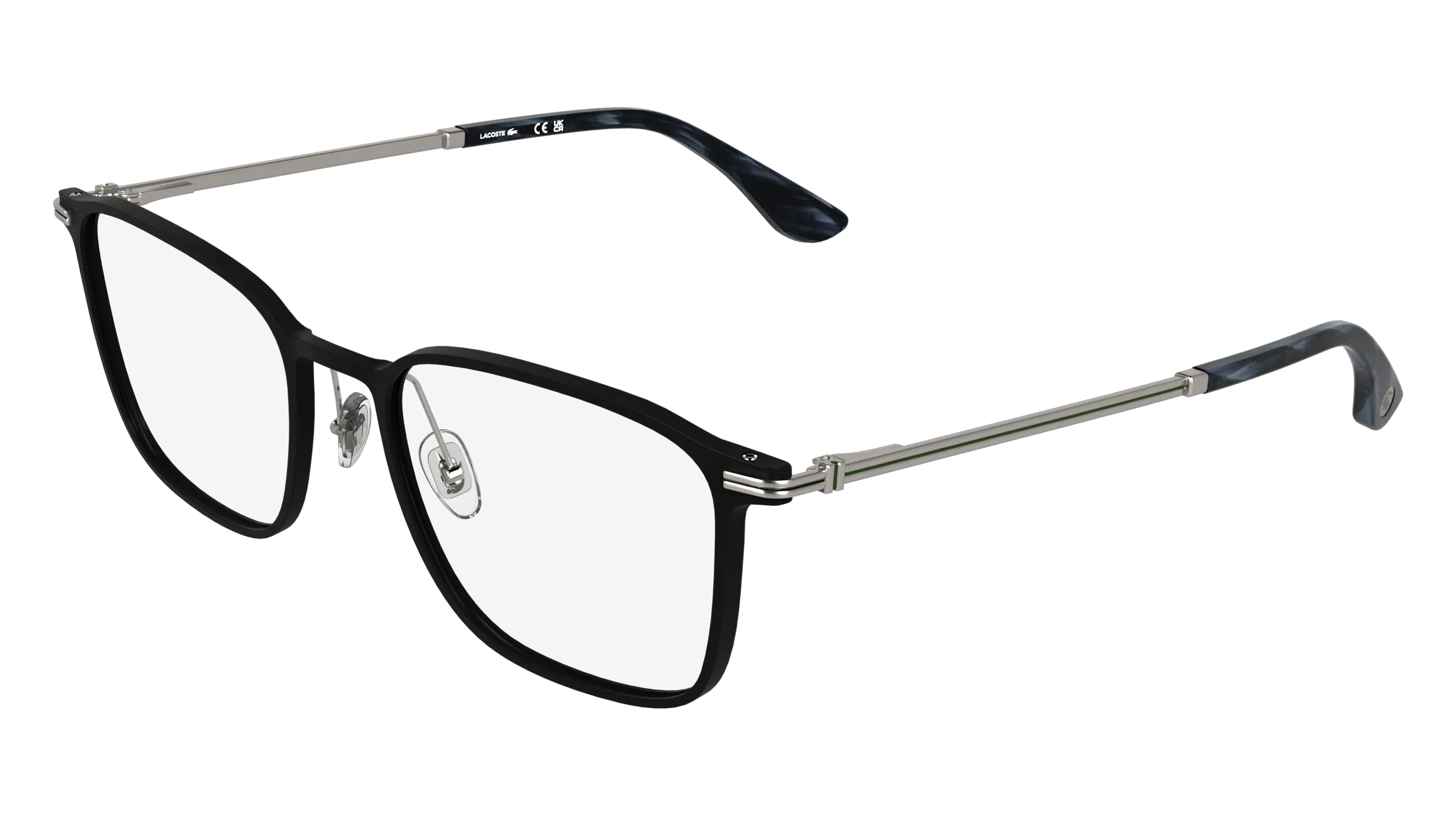 Lacoste L2325 002 Montature da vista Metallo Nero Squadrata Normale - immagine 1