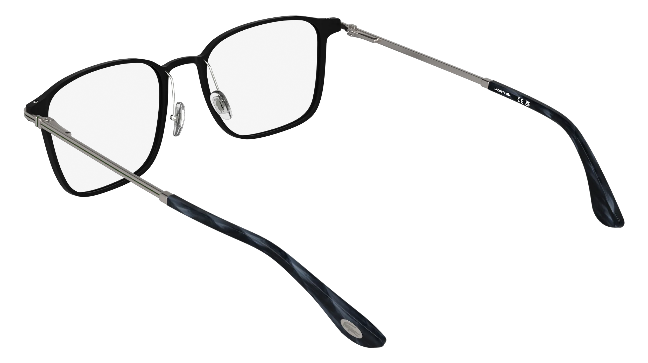 Lacoste L2325 002 Montature da vista Metallo Nero Squadrata Normale - immagine 4