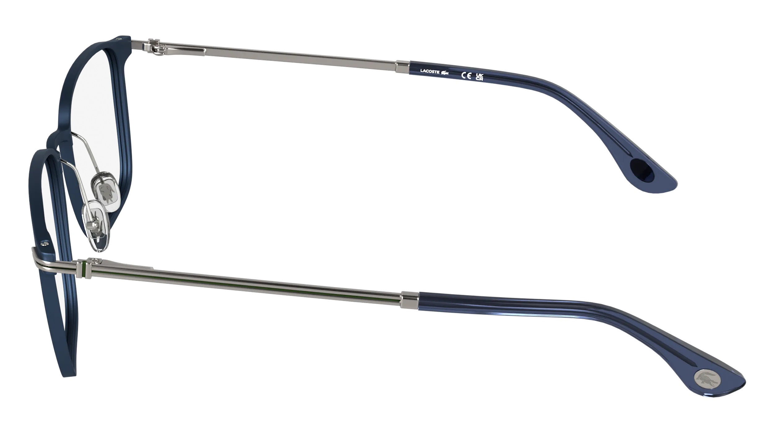 Lacoste L2325 424 Montature da vista Metallo Blu Squadrata Normale - immagine 3