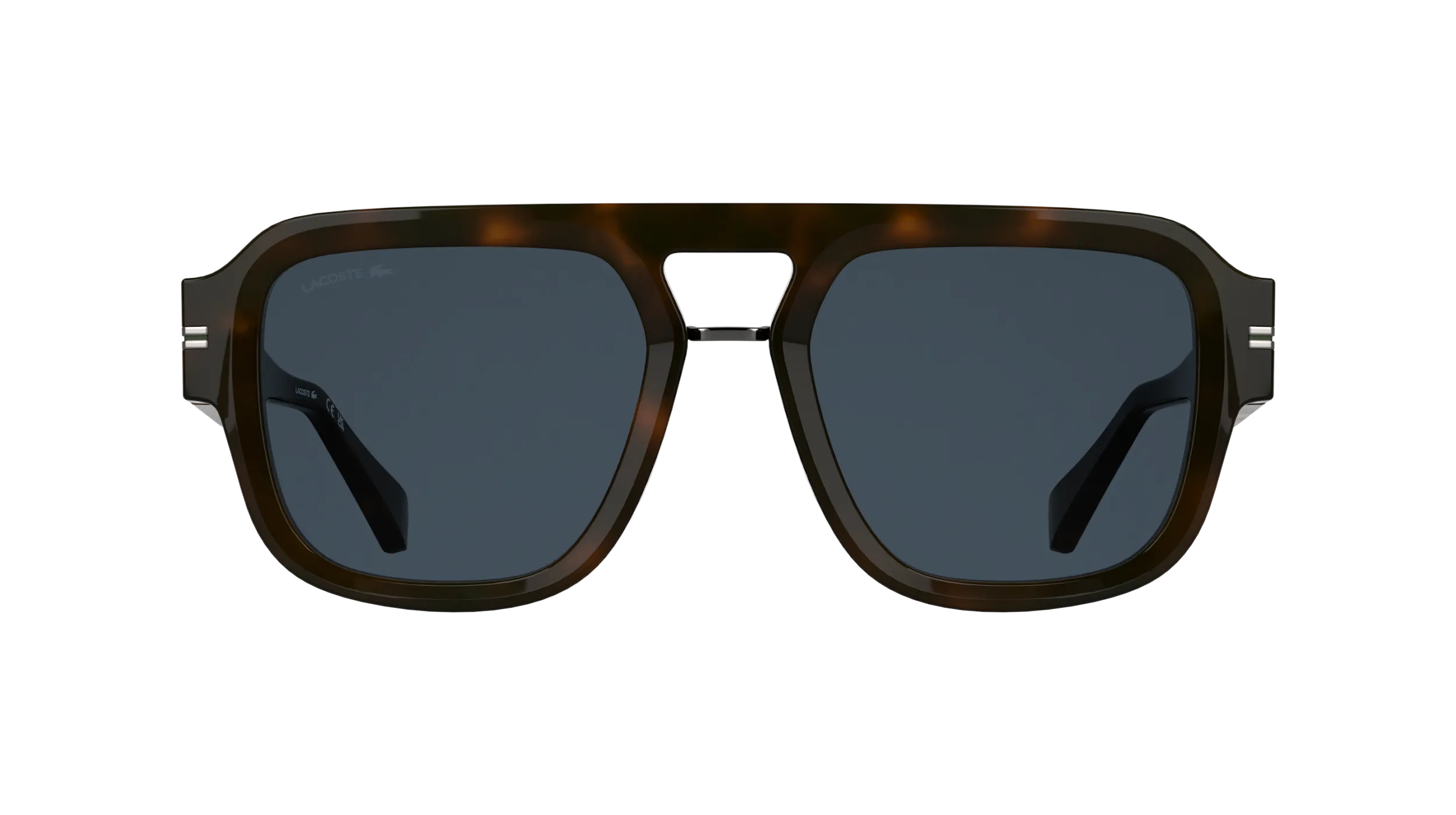 Lacoste L6094S 230 Occhiali da sole Acetato Havana Blu Squadrata Normale - immagine 2