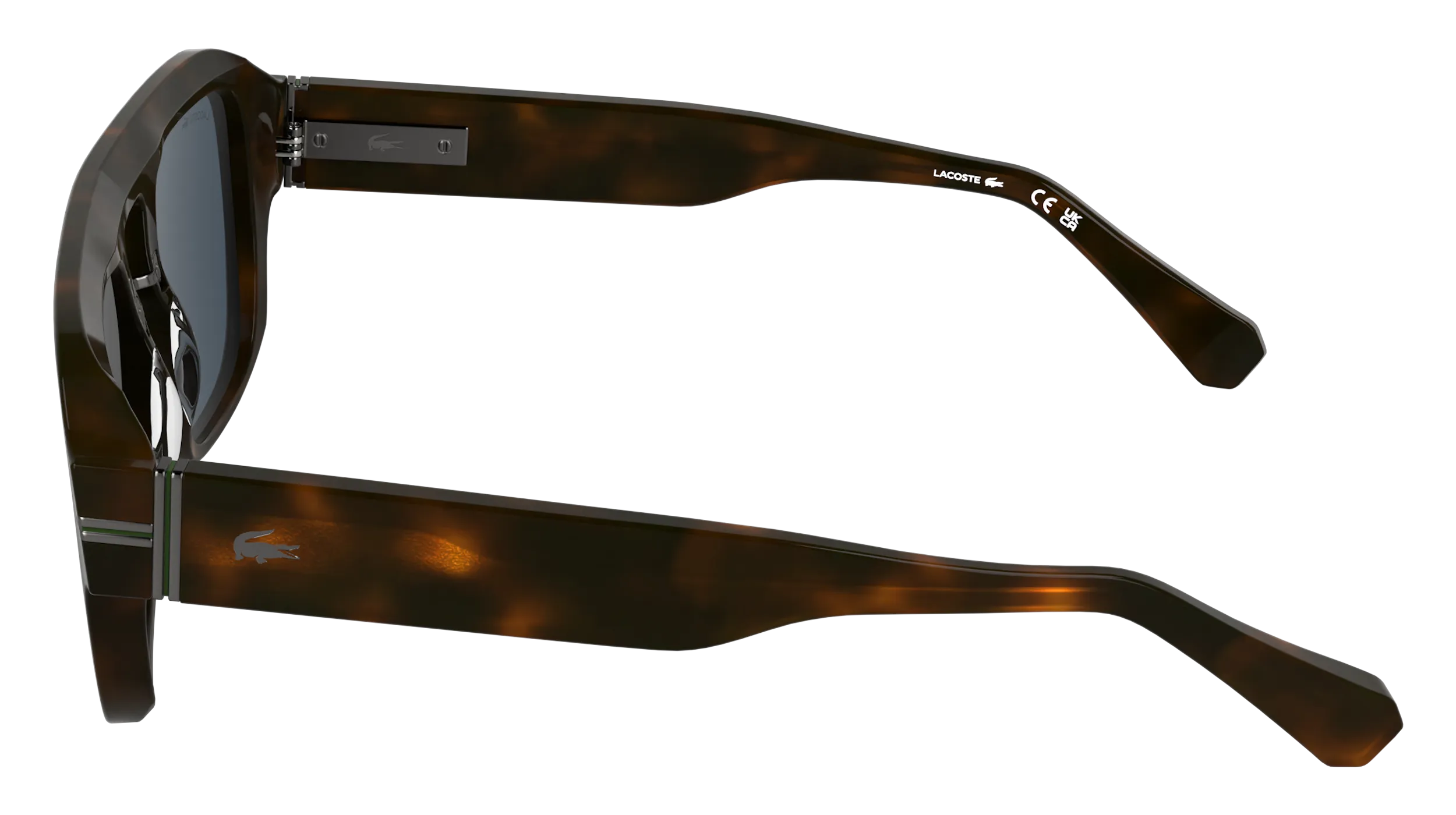 Lacoste L6094S 230 Occhiali da sole Acetato Havana Blu Squadrata Normale - immagine 3
