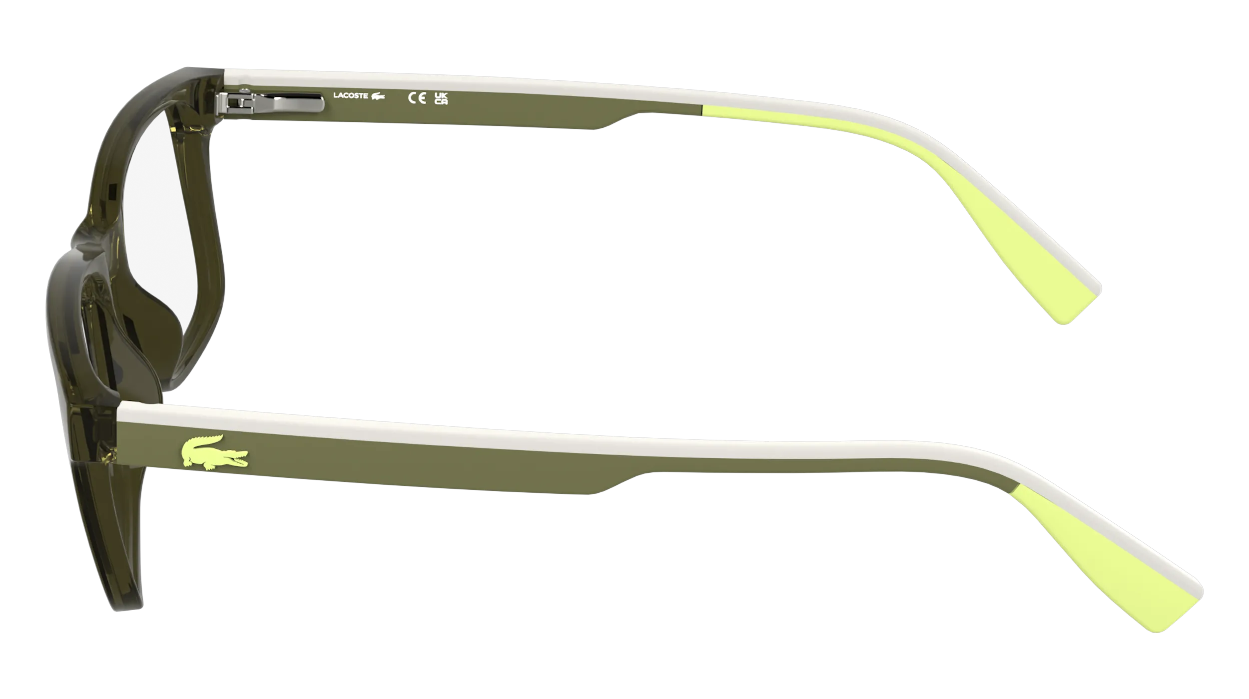 Lacoste Junior Lacoste L3665 275 Montature da vista bambino Bio-iniettato Verde Squadrata Normale - immagine 3