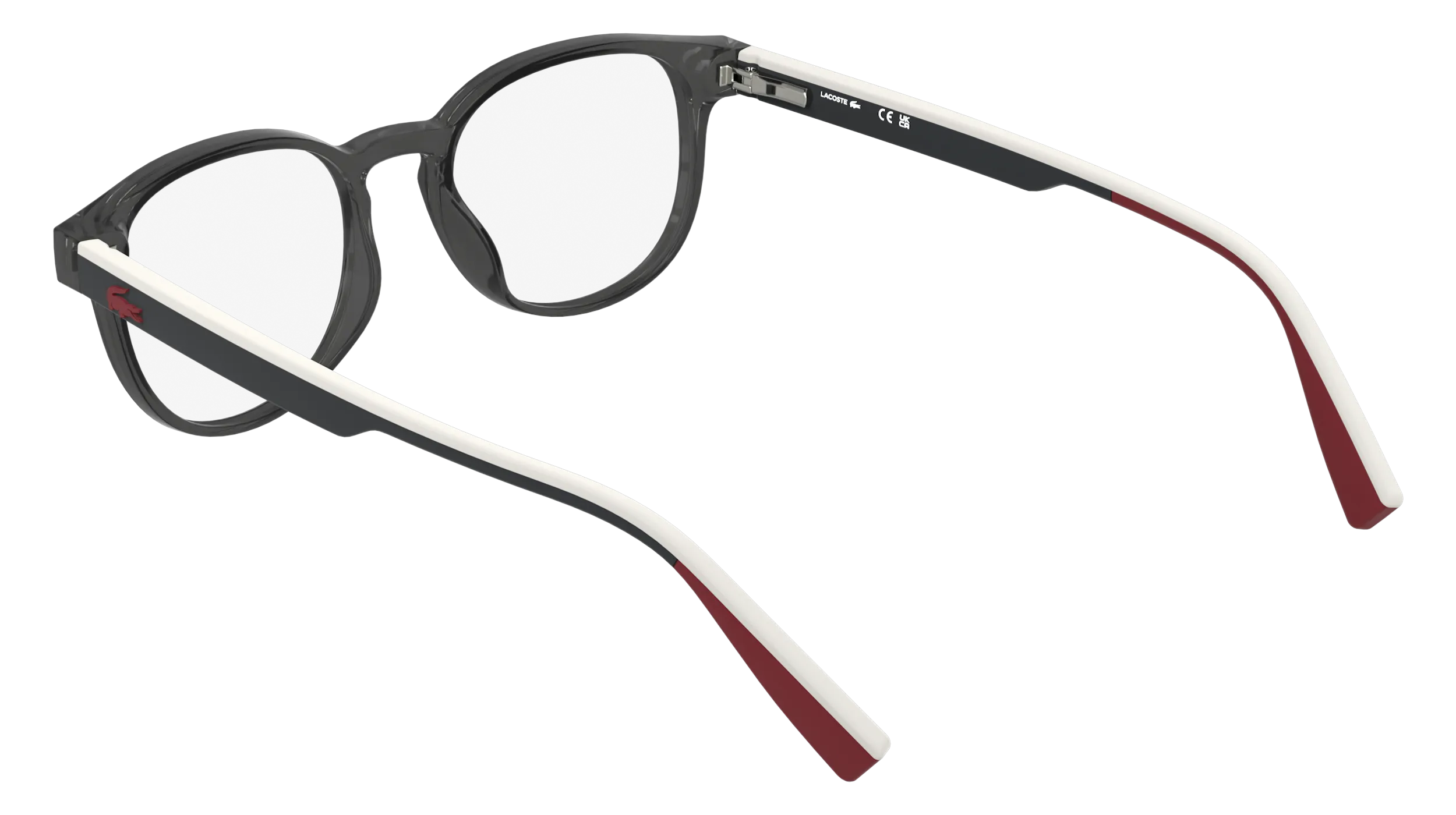 Lacoste L3666 035 Montature da vista bambino Bio-iniettato Grigio Squadrata Normale - immagine 4