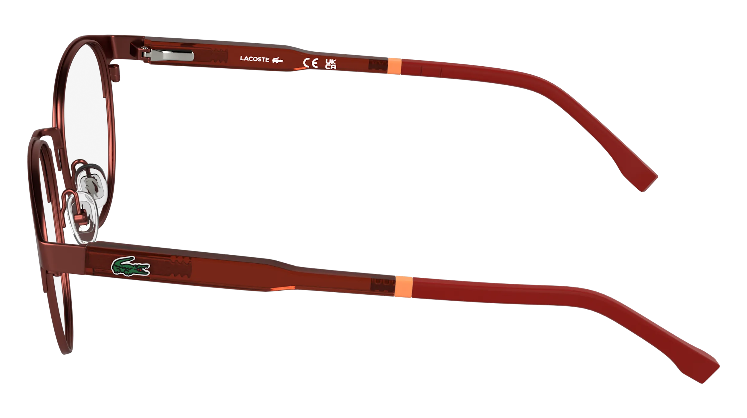 Lacoste Junior Lacoste L3115 601 Montature da vista bambino Metallo Bordeaux Rotonda Normale - immagine 3