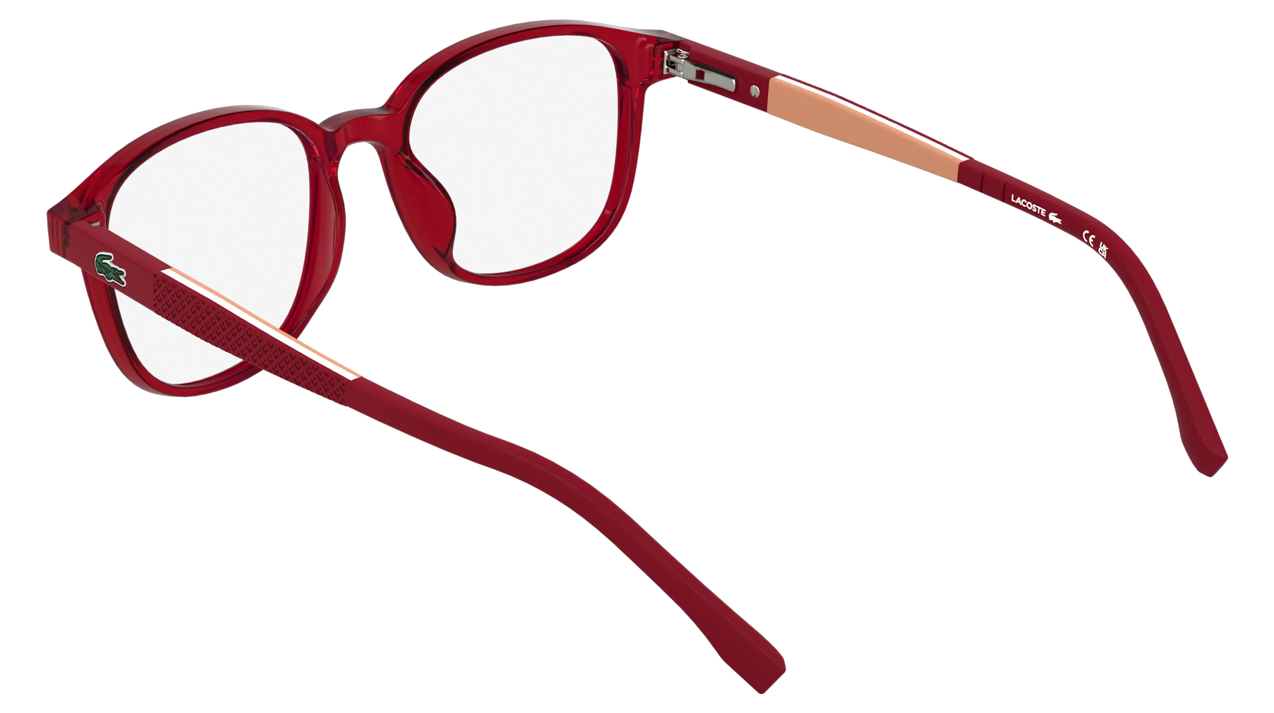 Lacoste L3667 615 Montature da vista bambino Bio-iniettato Rosso Squadrata Normale - immagine 4